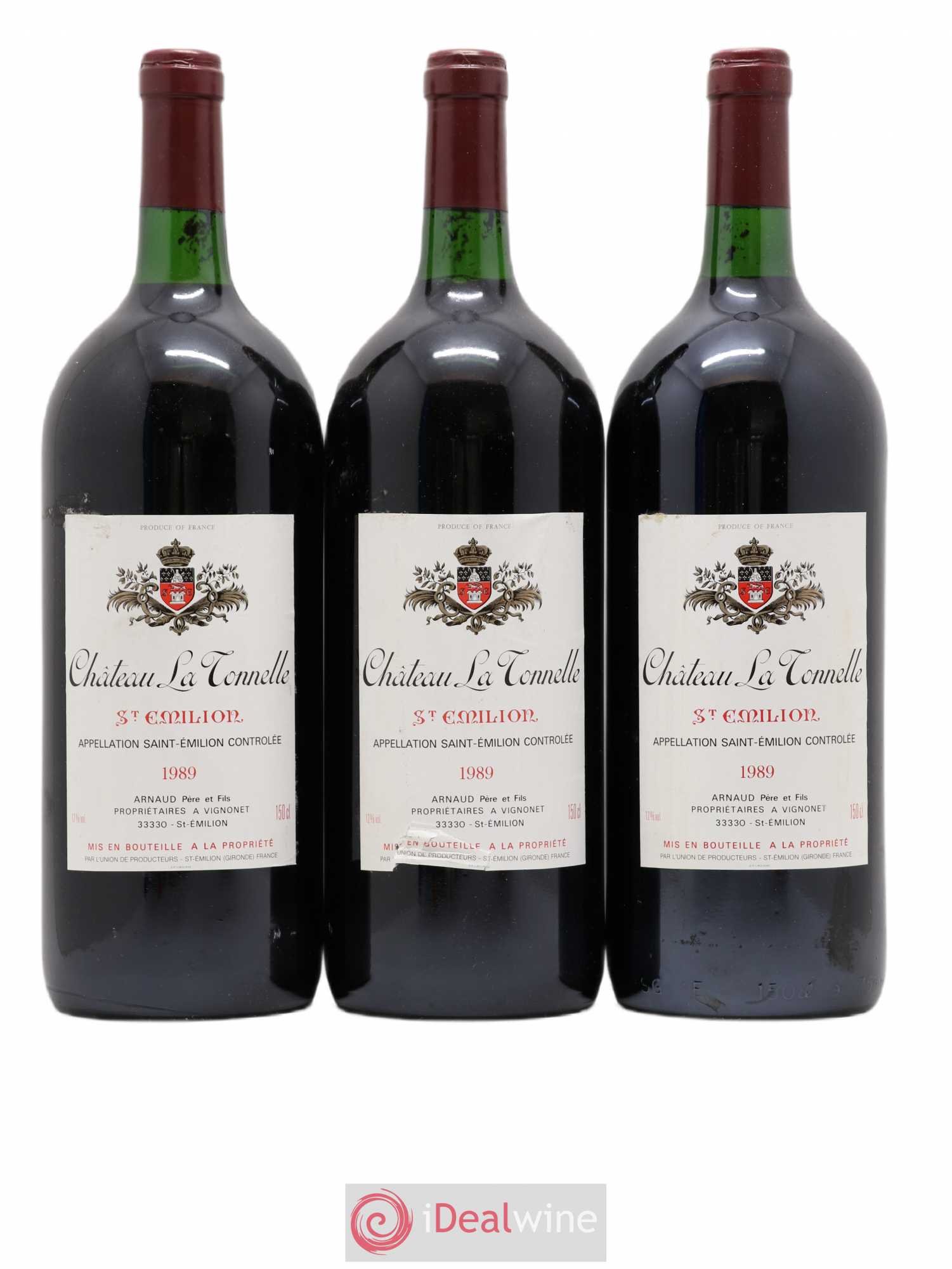 Saint-Émilion Château La Tonnelle 1989 - Posten von 3 Magnum - 0