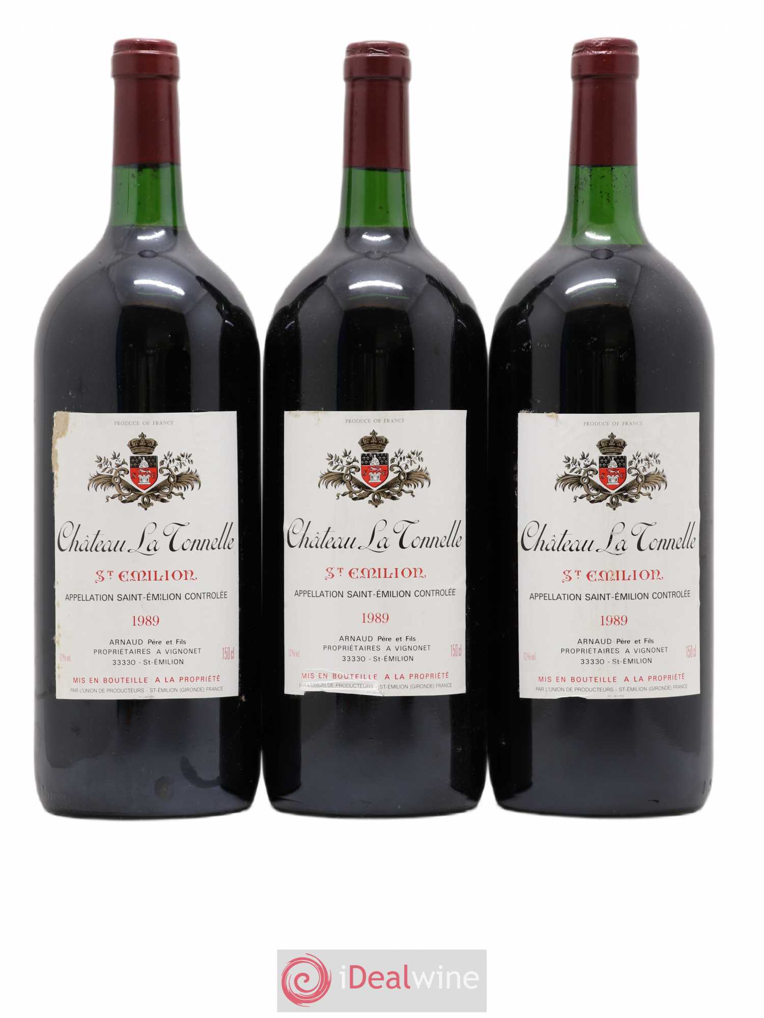 Saint-Émilion Château La Tonnelle 1989 - Posten von 3 Magnum - 0