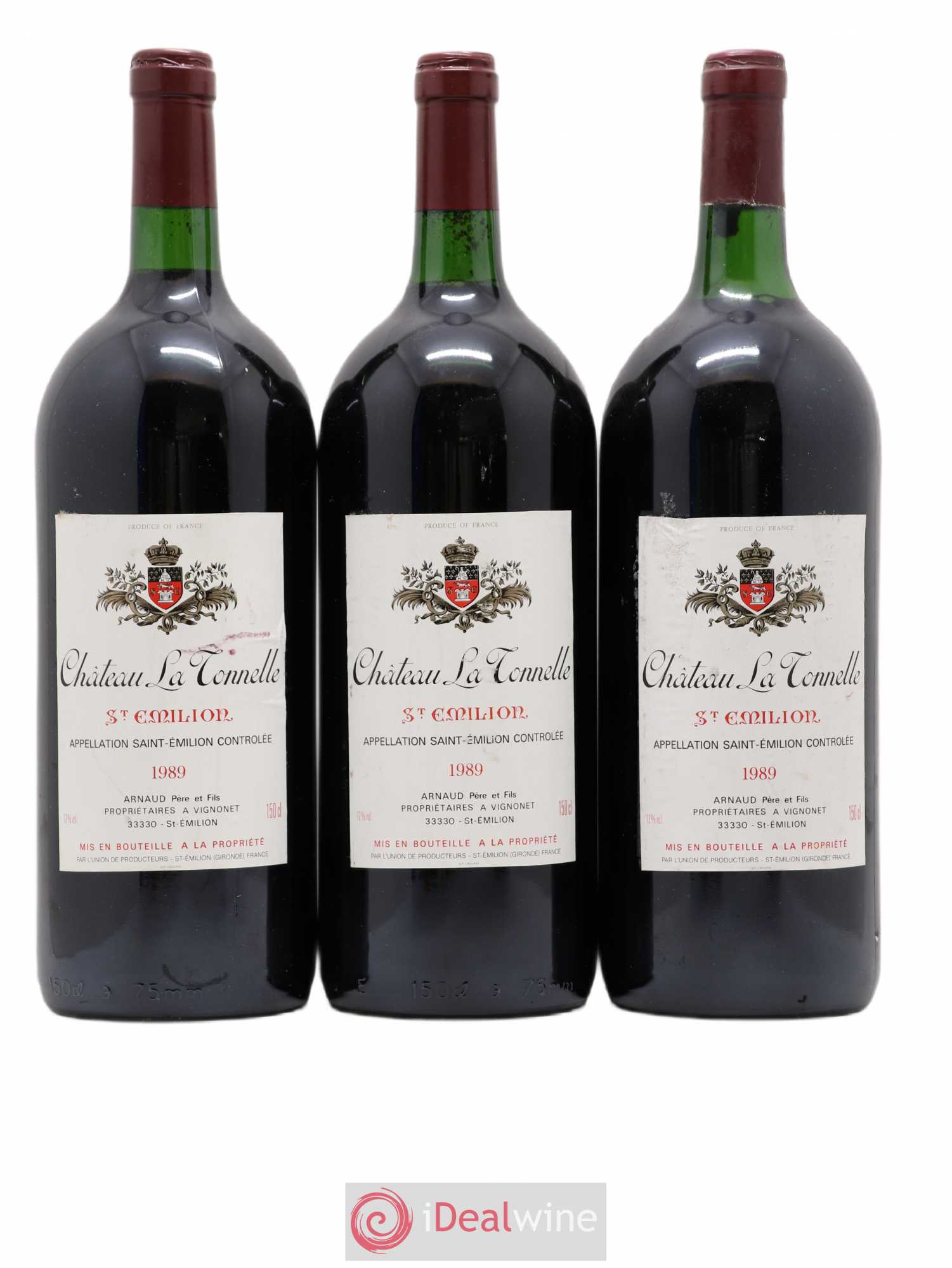 Saint-Émilion Château La Tonnelle 1989 - Posten von 3 Magnum - 0