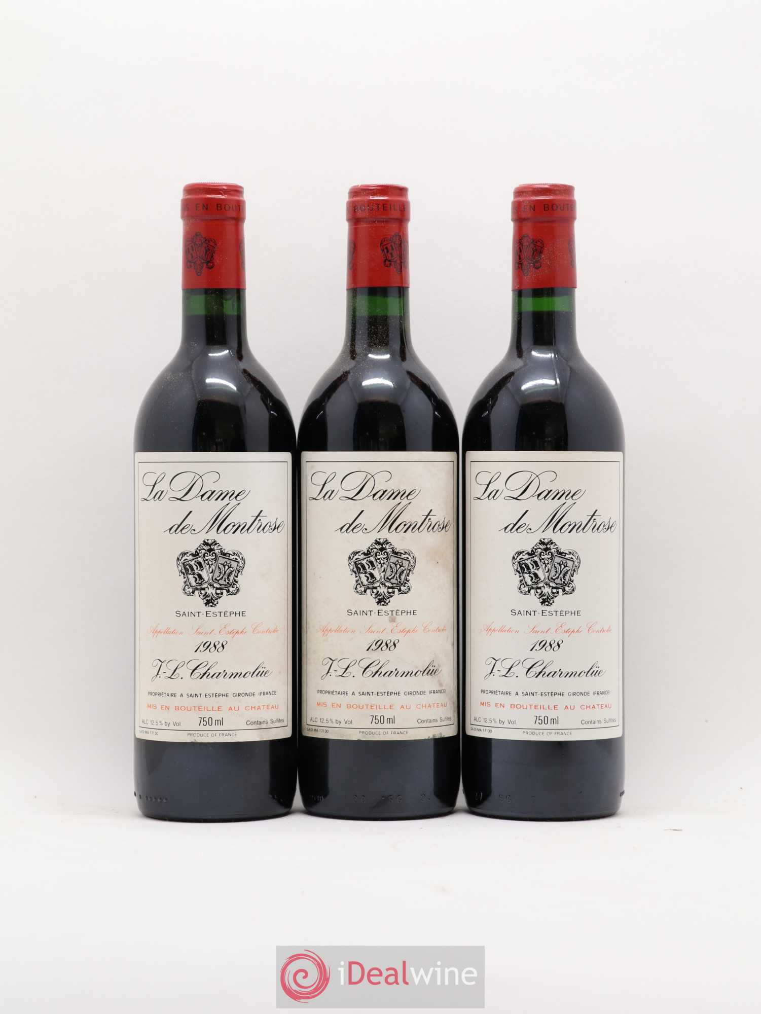 La Dame de Montrose Second Vin 1988 - Lot de 12 bouteilles - 1