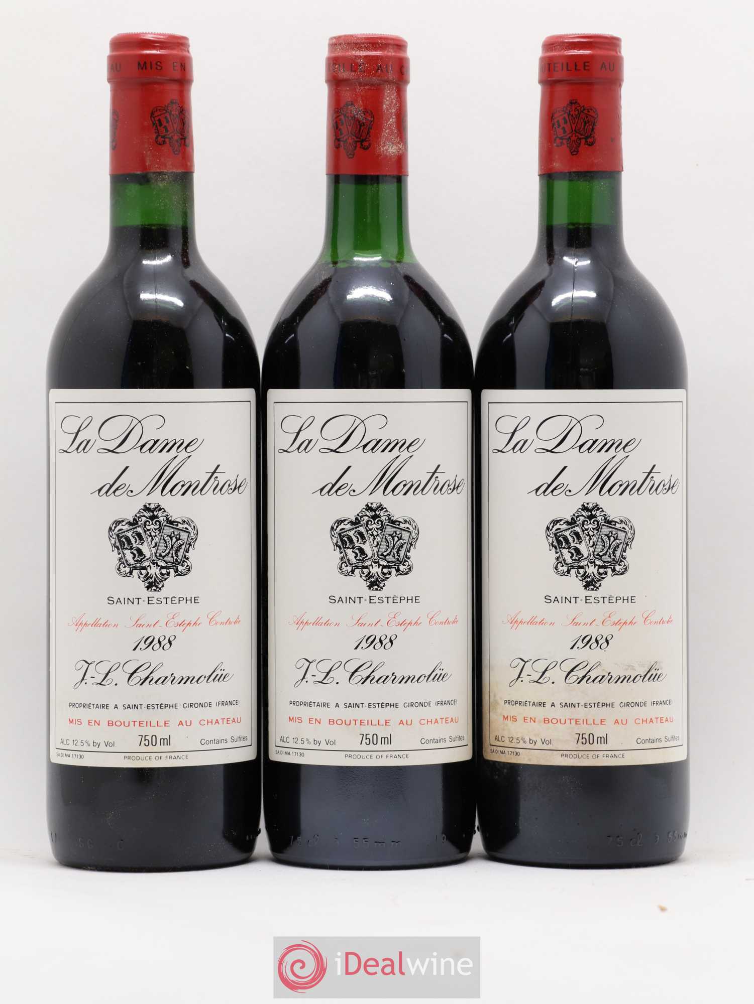 La Dame de Montrose Second Vin 1988 - Lot de 12 bouteilles - 2
