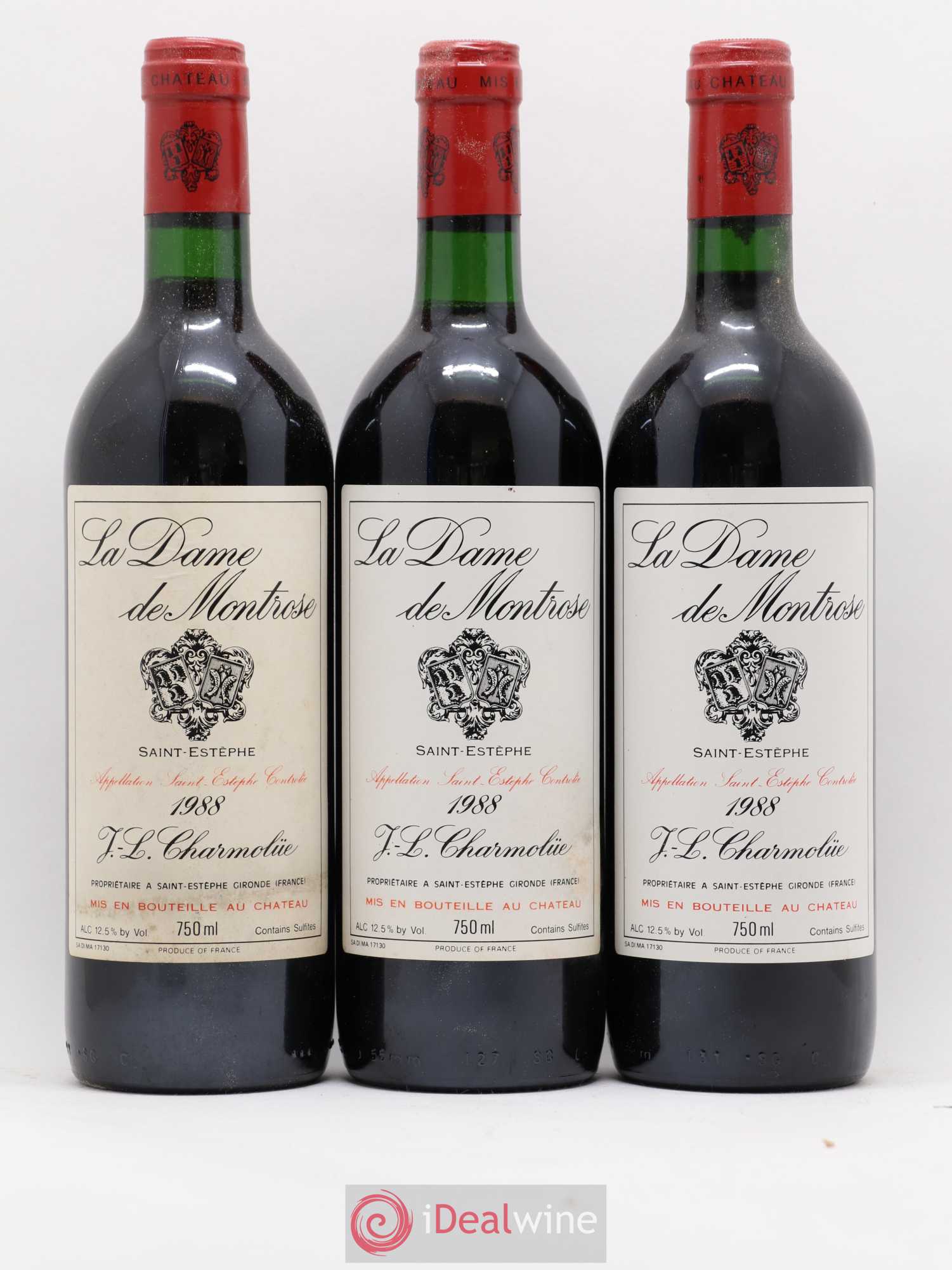 La Dame de Montrose Second Vin 1988 - Lot de 12 bouteilles - 3