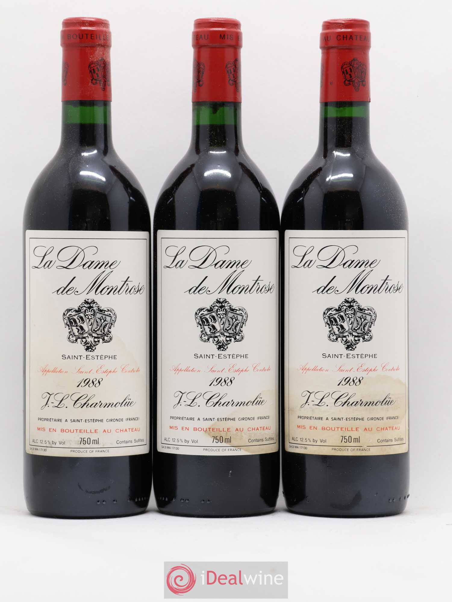 La Dame de Montrose Second Vin 1988 - Lot de 12 bouteilles - 4