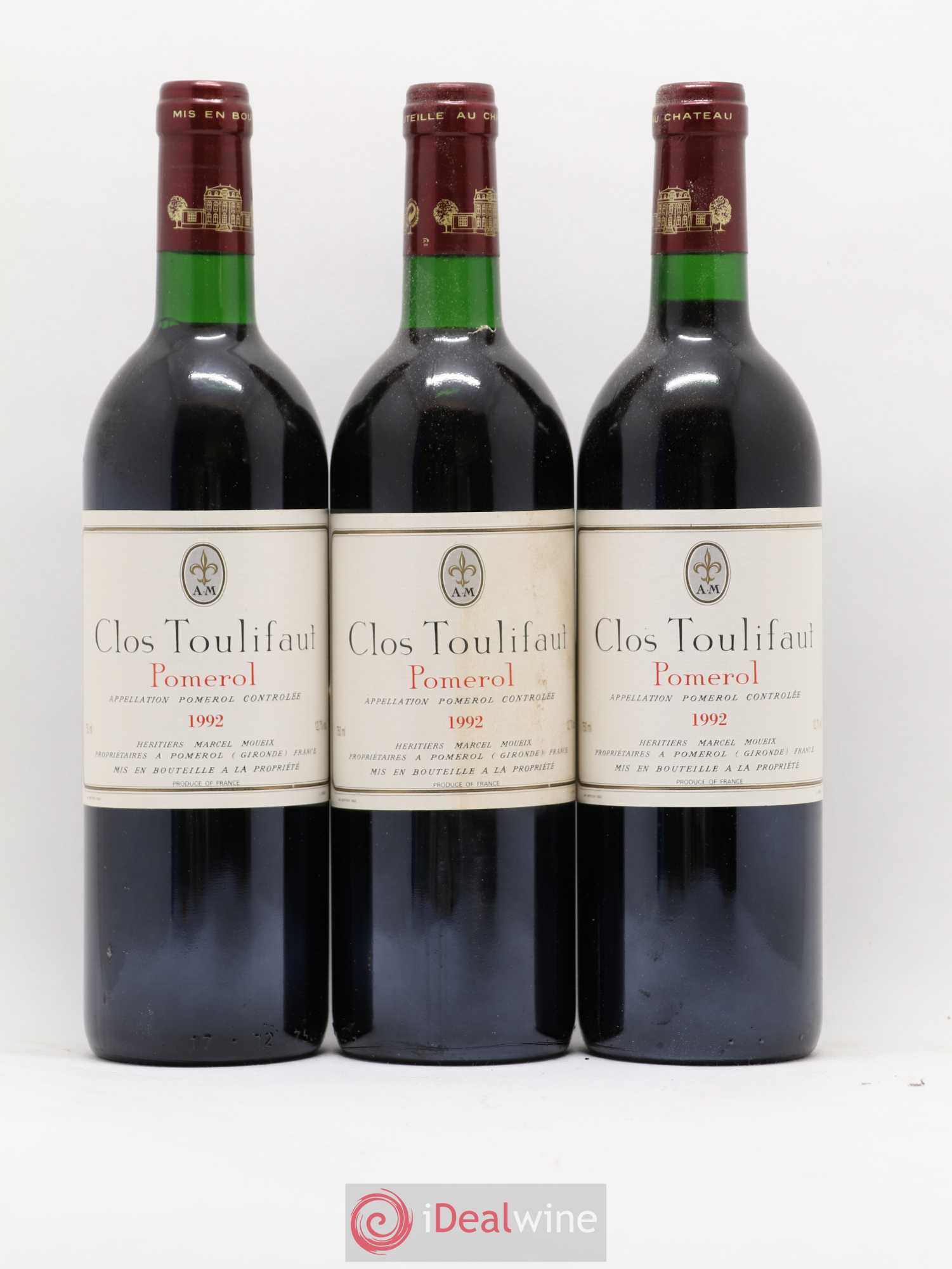 Pomerol Clos Toulifaut 1992 - Posten von 12 Flaschen - 3