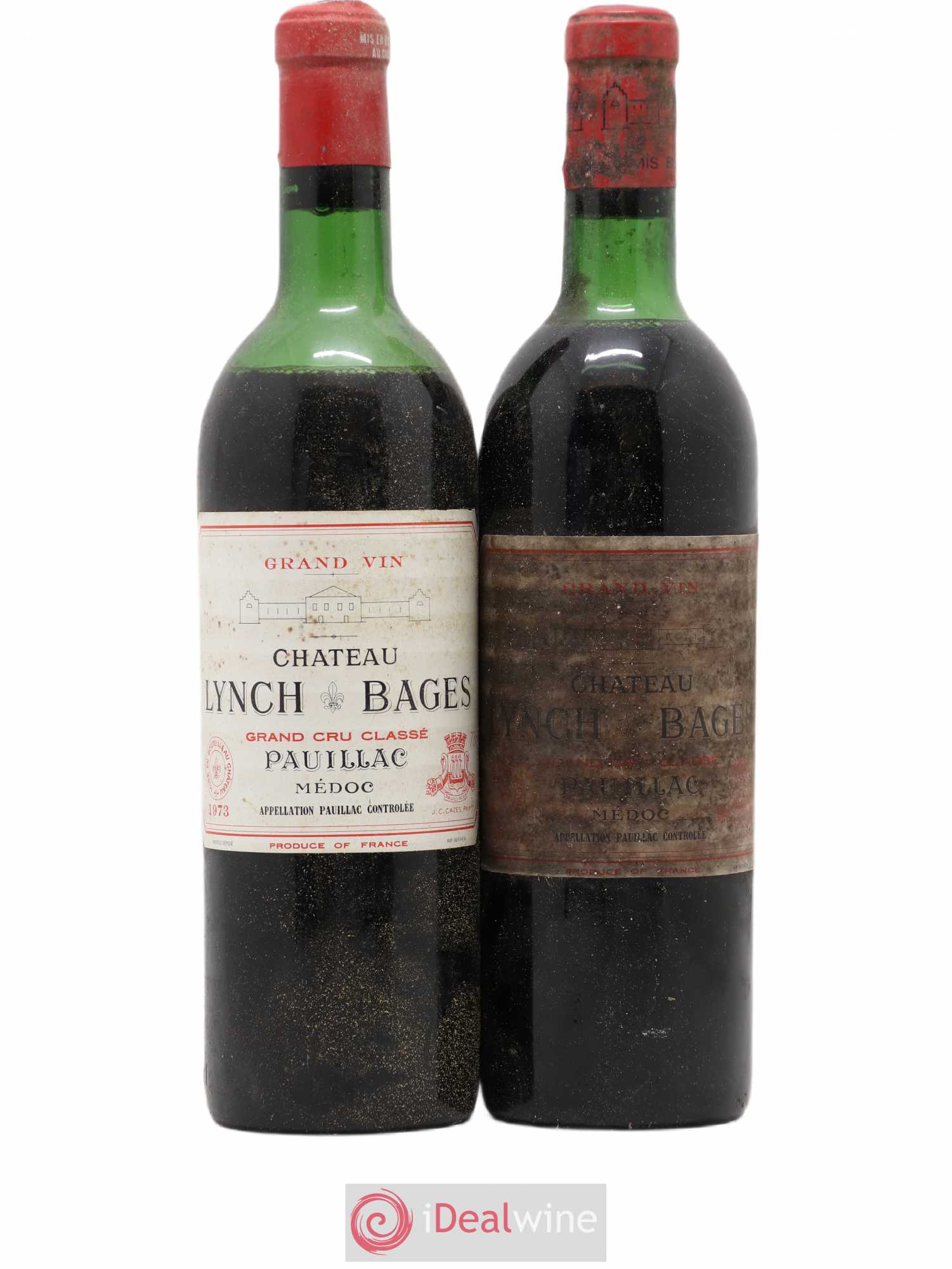 Château Lynch Bages 5ème Grand Cru Classé 1973 - Lot de 2 bouteilles - 0