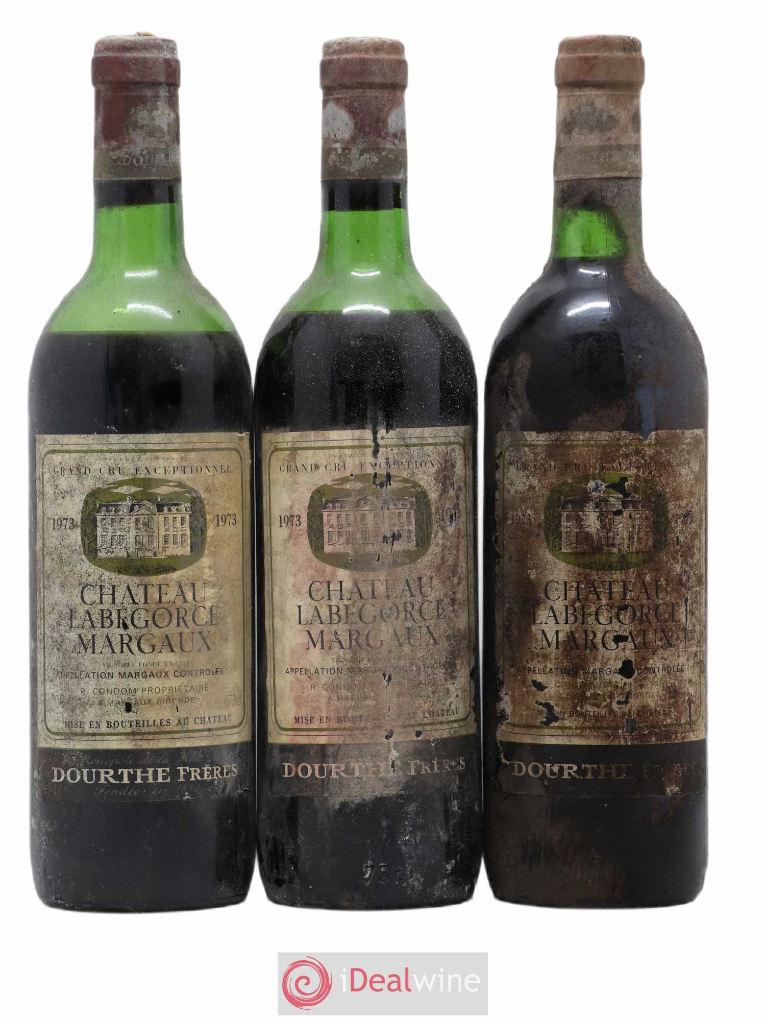 Château Labegorce Cru Bourgeois (sans prix de réserve) 1973 - Lot de 3 bouteilles - 0