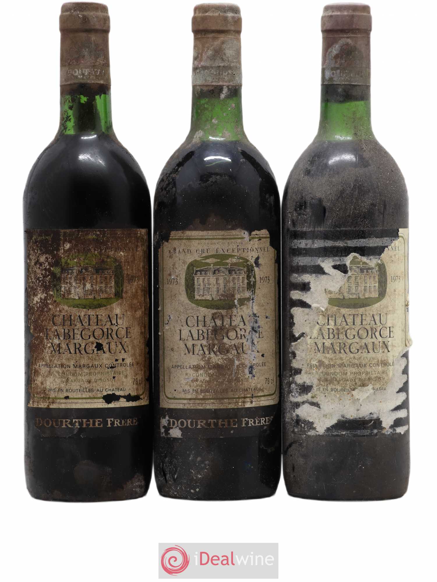 Château Labegorce Cru Bourgeois (sans prix de réserve) 1973 - Lot de 3 bouteilles - 0