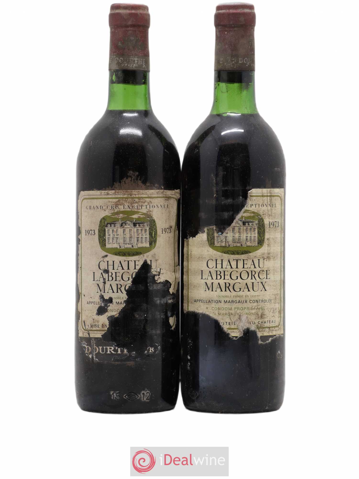 Château Labegorce Cru Bourgeois 1973 - Lot de 2 bouteilles - 0