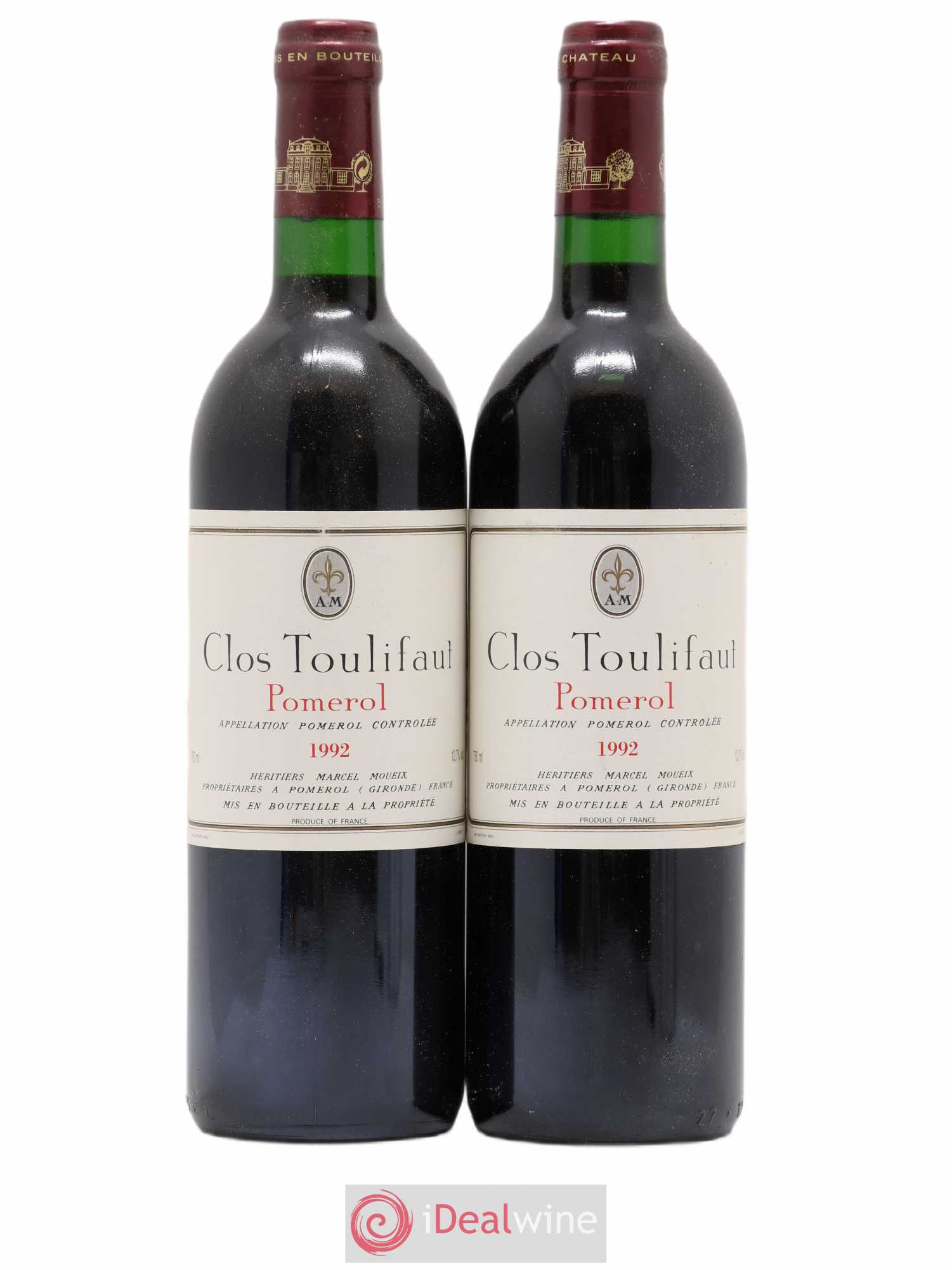 Pomerol Clos Toulifaut 1992 - Posten von 2 Flaschen - 0