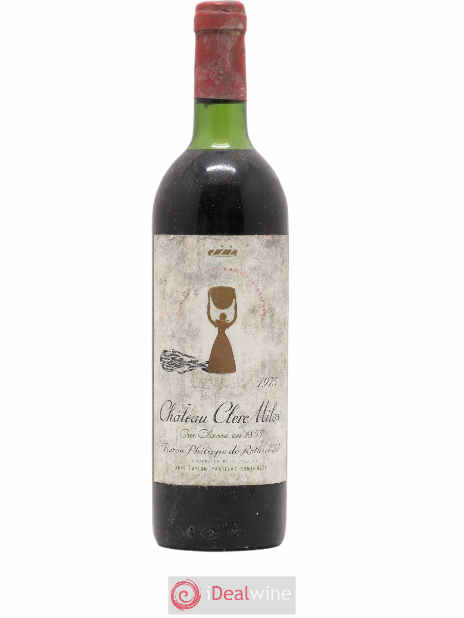 Château Clerc Milon 5ème Grand Cru Classé 1975 - Lot de 1 bouteille - 0