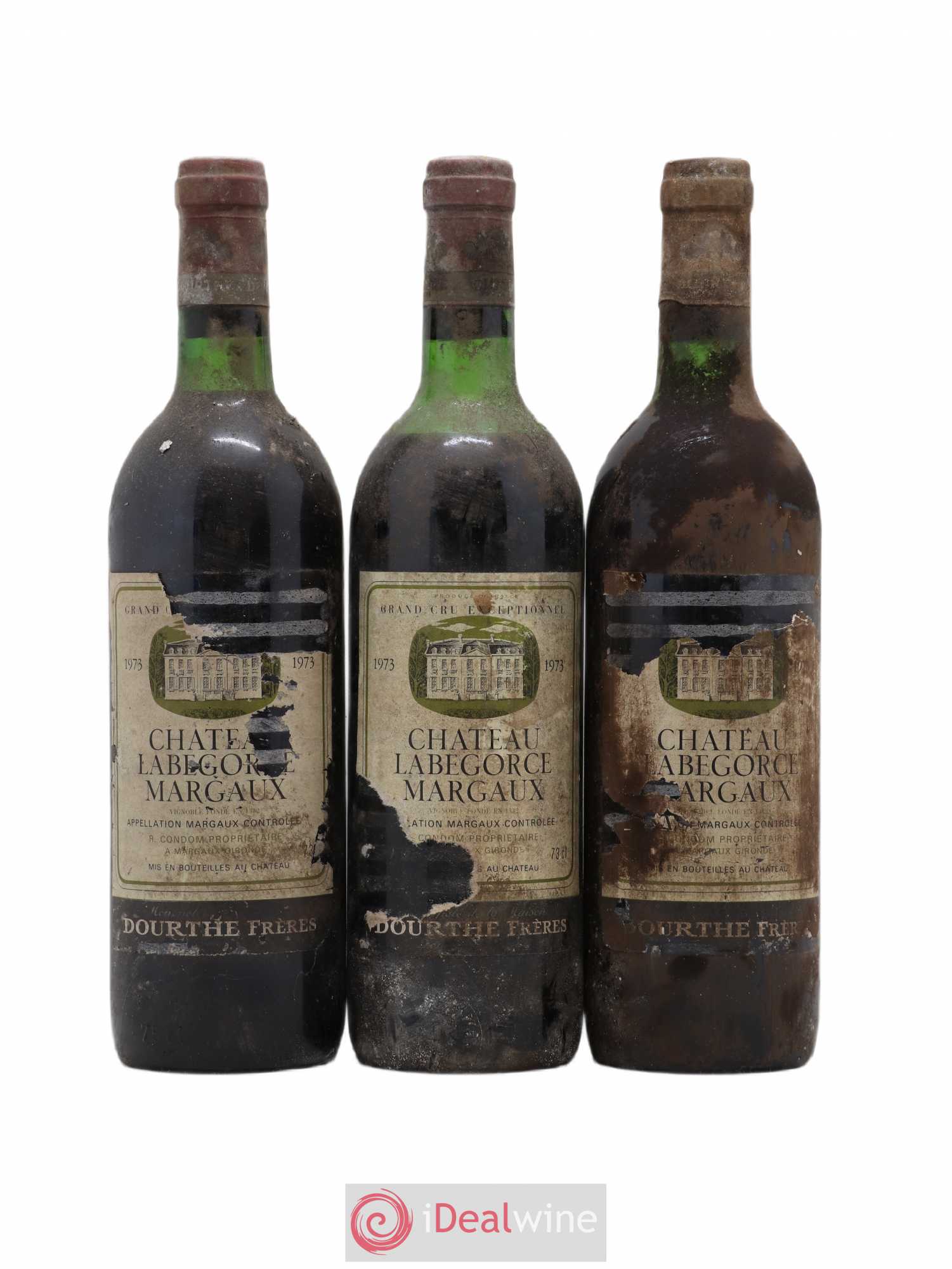 Château Labegorce Cru Bourgeois (sans prix de réserve) 1973 - Lot de 3 bouteilles - 0