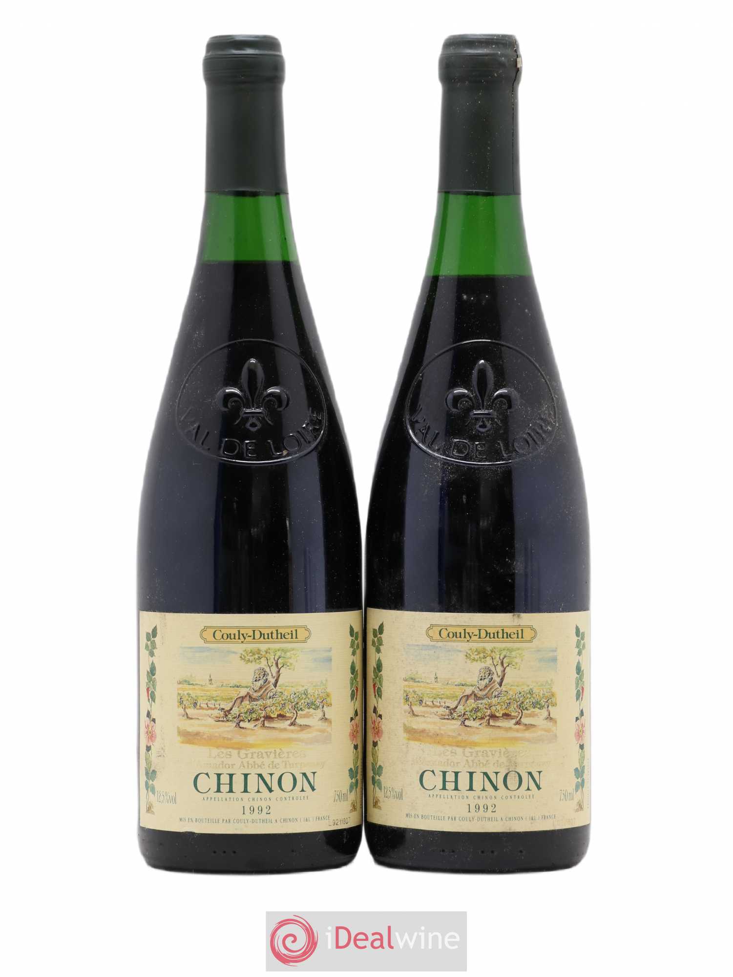 Chinon Les Gravières Couly-Dutheil (Domaine) 1992 - Lot de 2 bouteilles - 0