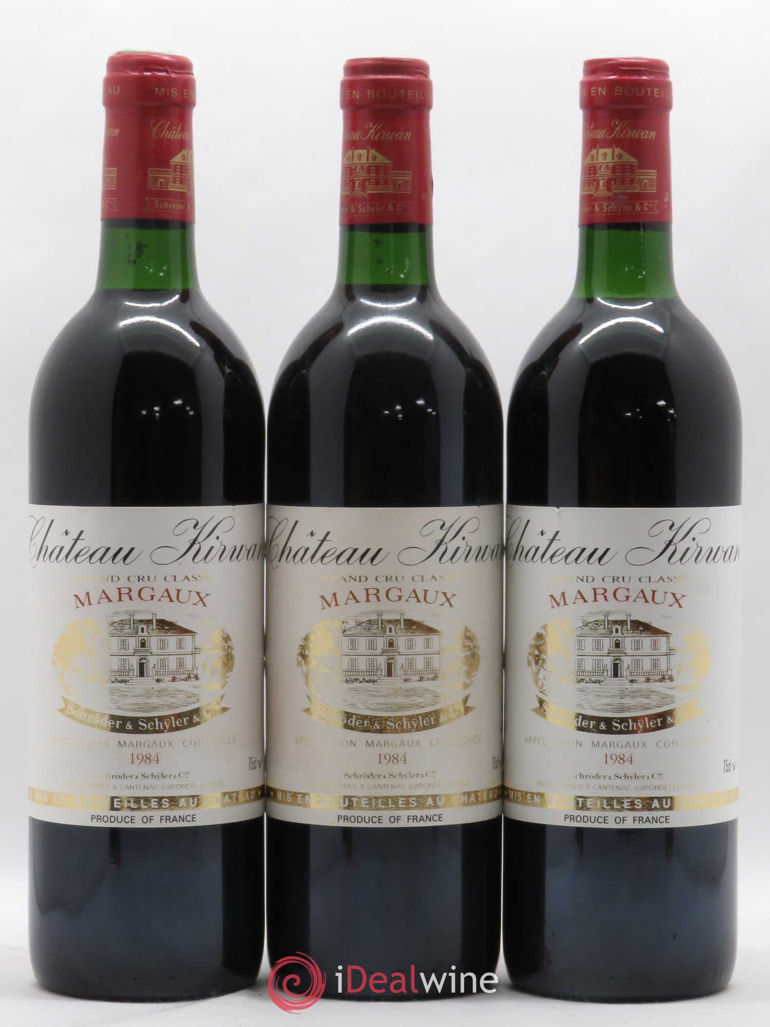 Château Kirwan 3ème Grand Cru Classé 1984 - Lot de 6 bouteilles - 1