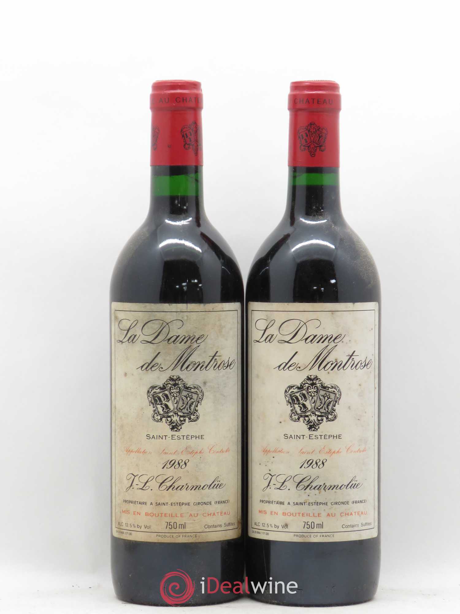 La Dame de Montrose Second Vin 1988 - Lot de 2 bouteilles - 0