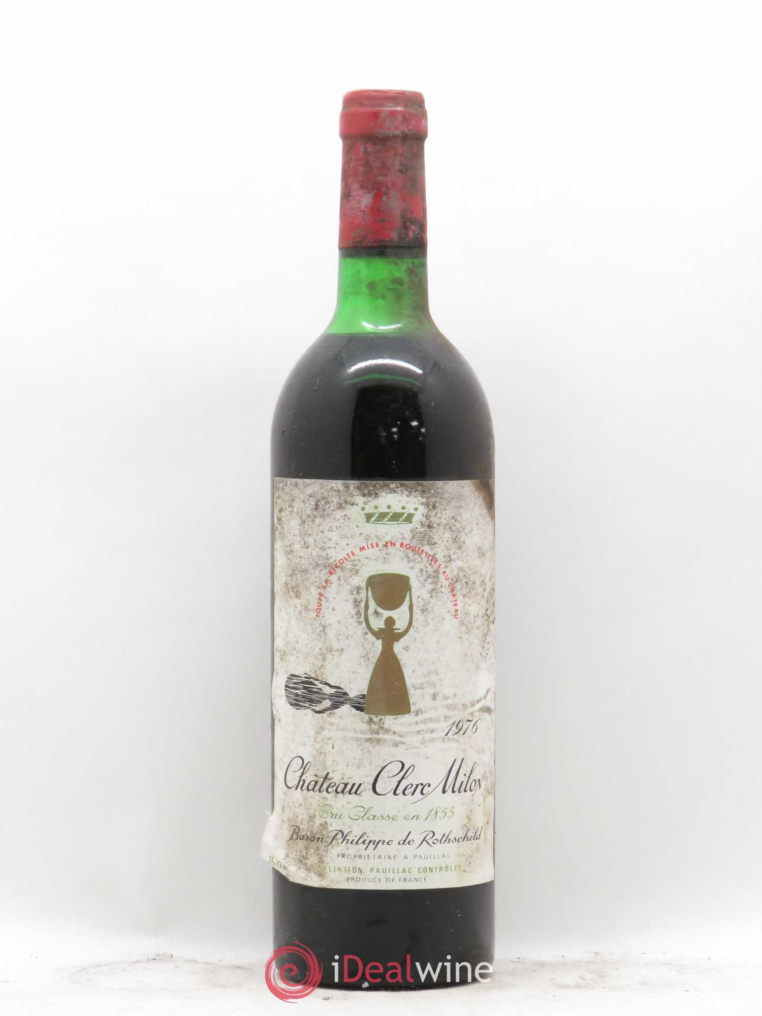 Château Clerc Milon 5ème Grand Cru Classé 1976 - Lot de 1 bouteille - 0