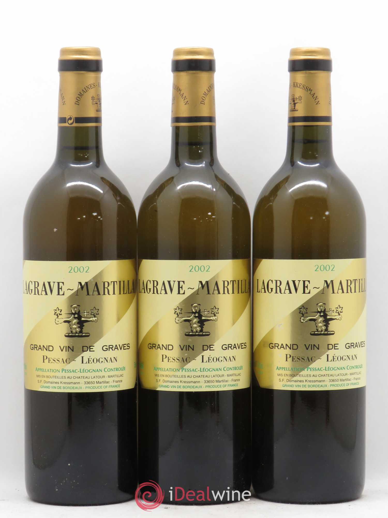 Pessac-Léognan 2002 - Posten von 3 Flaschen - 0