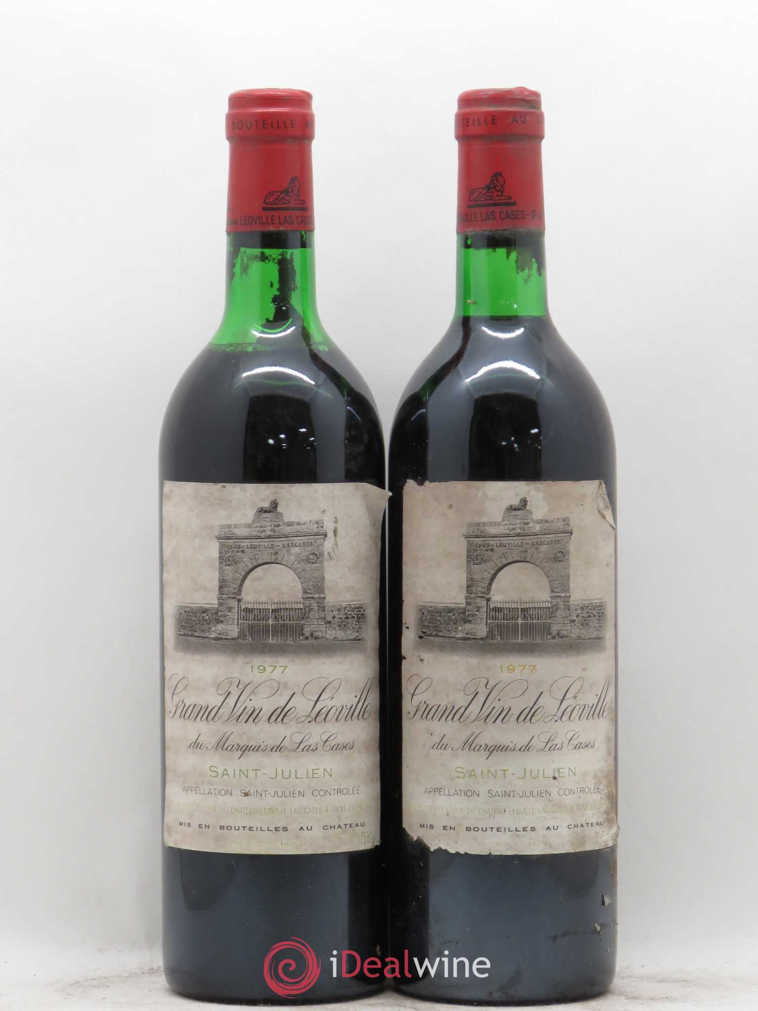Château Léoville Las Cases 2ème Grand Cru Classé 1977 - Lot de 2 bouteilles - 0