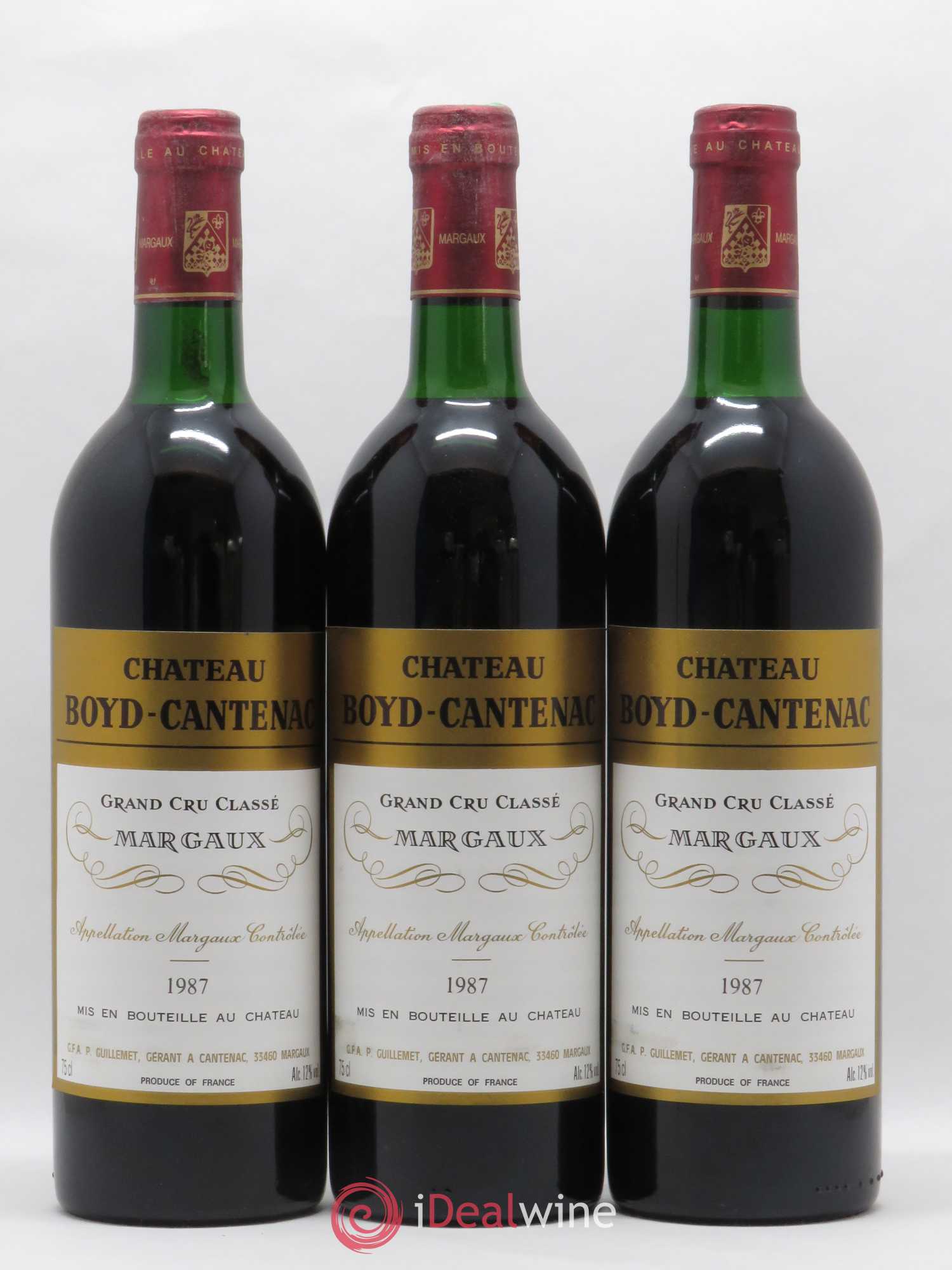 Château Boyd Cantenac 3ème Grand Cru Classé 1987 - Lot de 12 bouteilles - 3