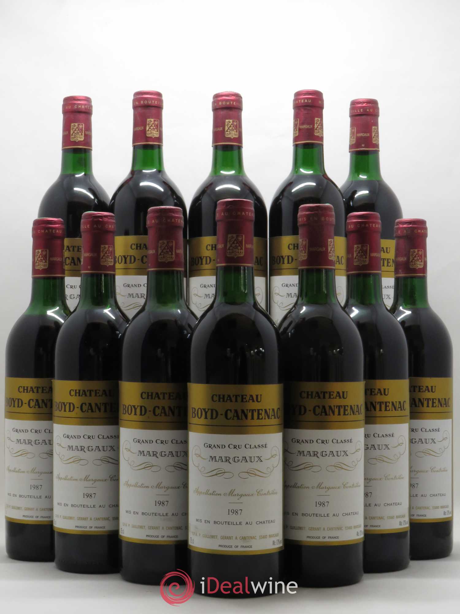 Château Boyd Cantenac 3ème Grand Cru Classé 1987 - Lot de 12 bouteilles - 0