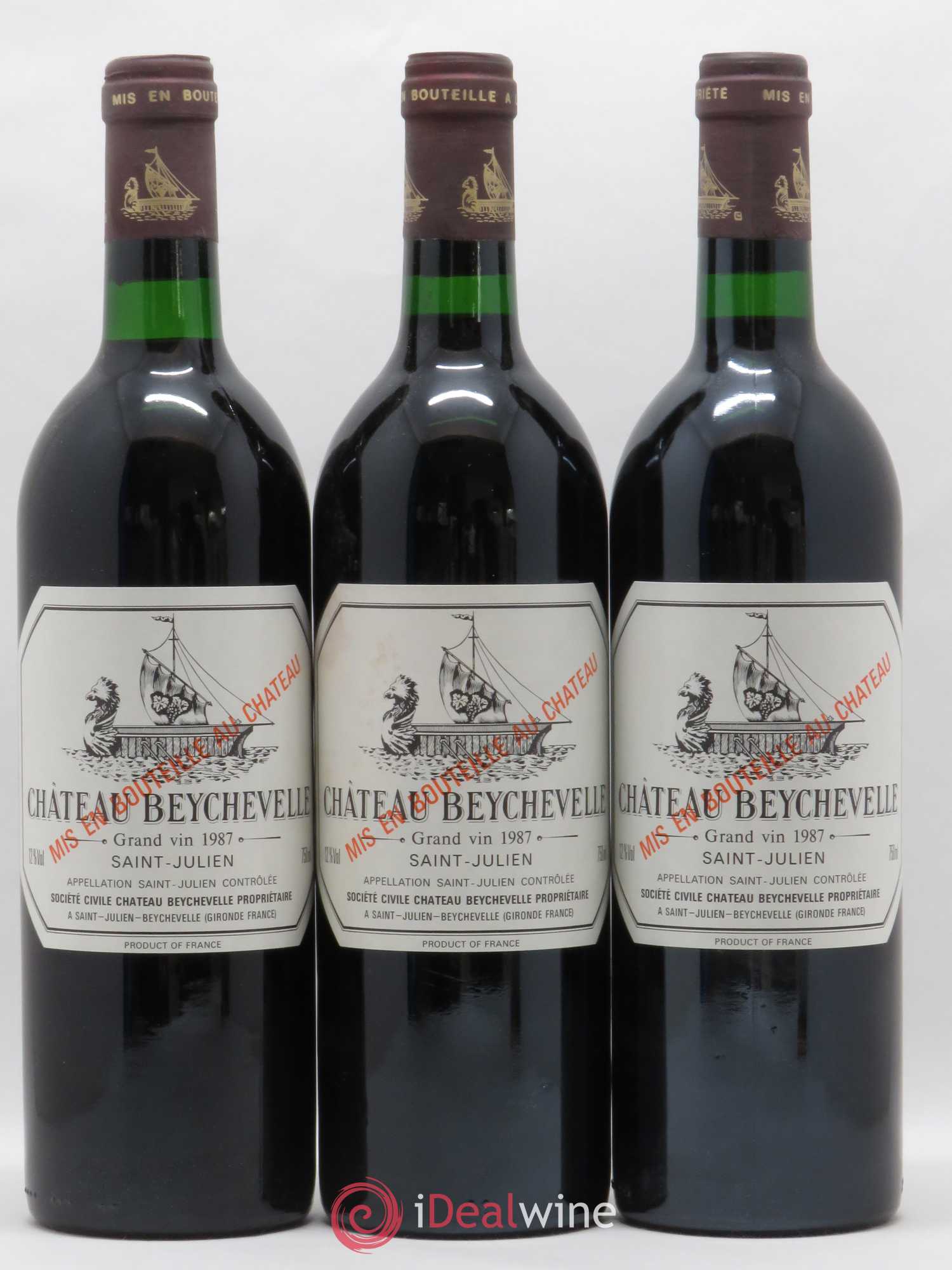 Château Beychevelle 4ème Grand Cru Classé 1987 - Lot de 12 bouteilles - 2