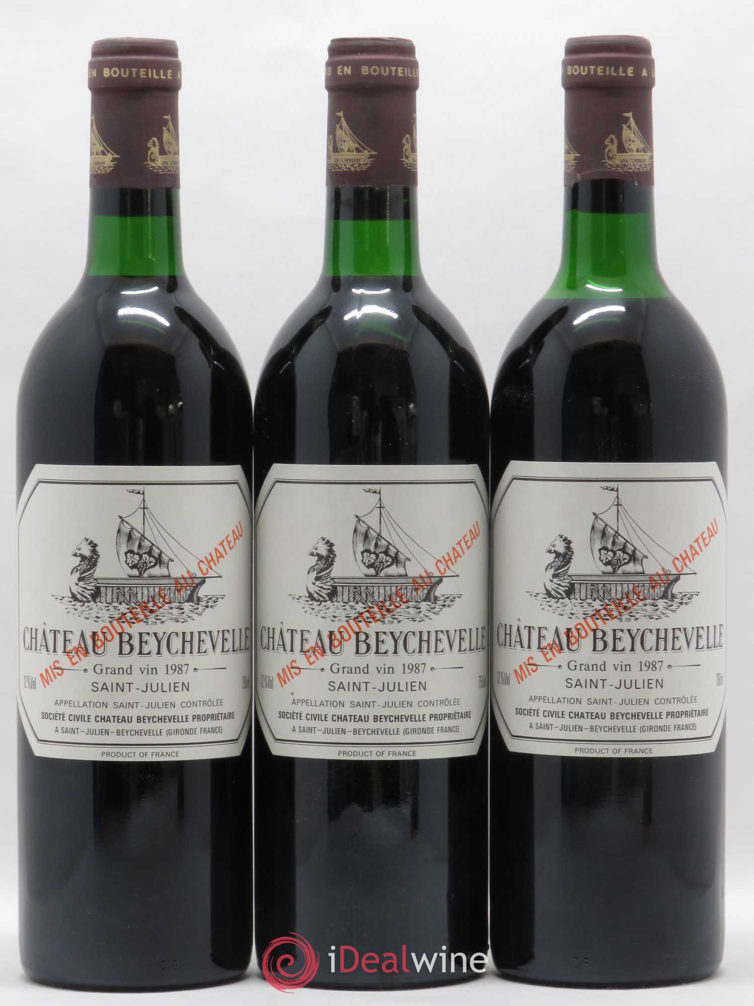 Château Beychevelle 4ème Grand Cru Classé 1987 - Lot de 12 bouteilles - 4