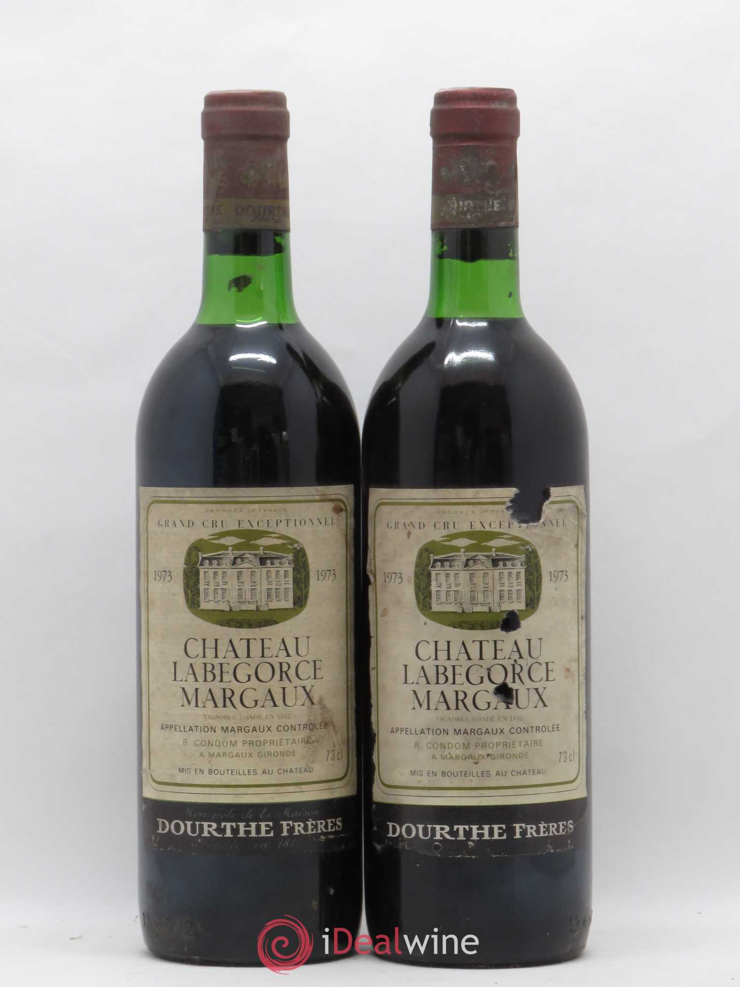 Château Labegorce Cru Bourgeois 1973 - Lot de 2 bouteilles - 0