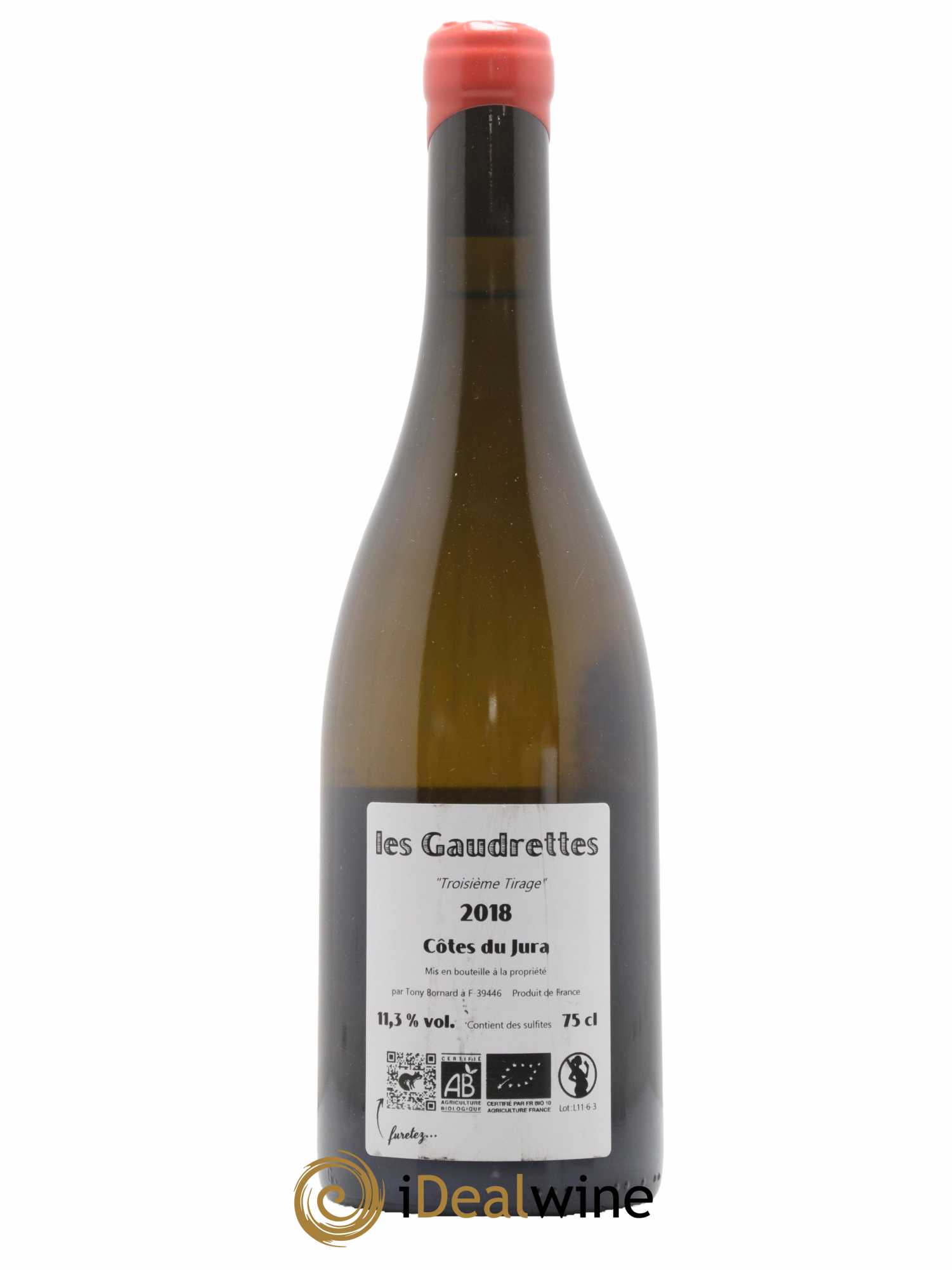 Côtes du Jura Les Gaudrettes Bornard 2018 - Lot de 1 bouteille - 1
