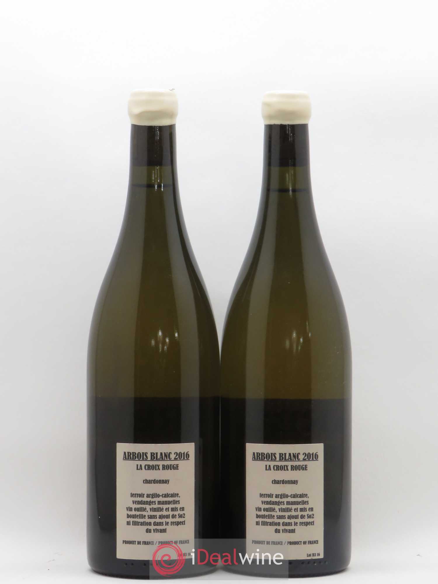 Arbois Chardonnay La Croix Rouge Adeline Houillon & Renaud Bruyère 2016 - Lot de 2 bouteilles - 1
