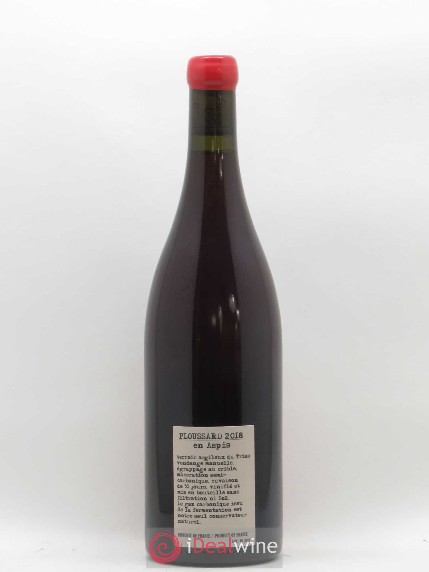 Arbois-Pupillin Ploussard En Aspis Adeline Houillon & Renaud Bruyère 2018 - Lot de 1 bouteille - 1