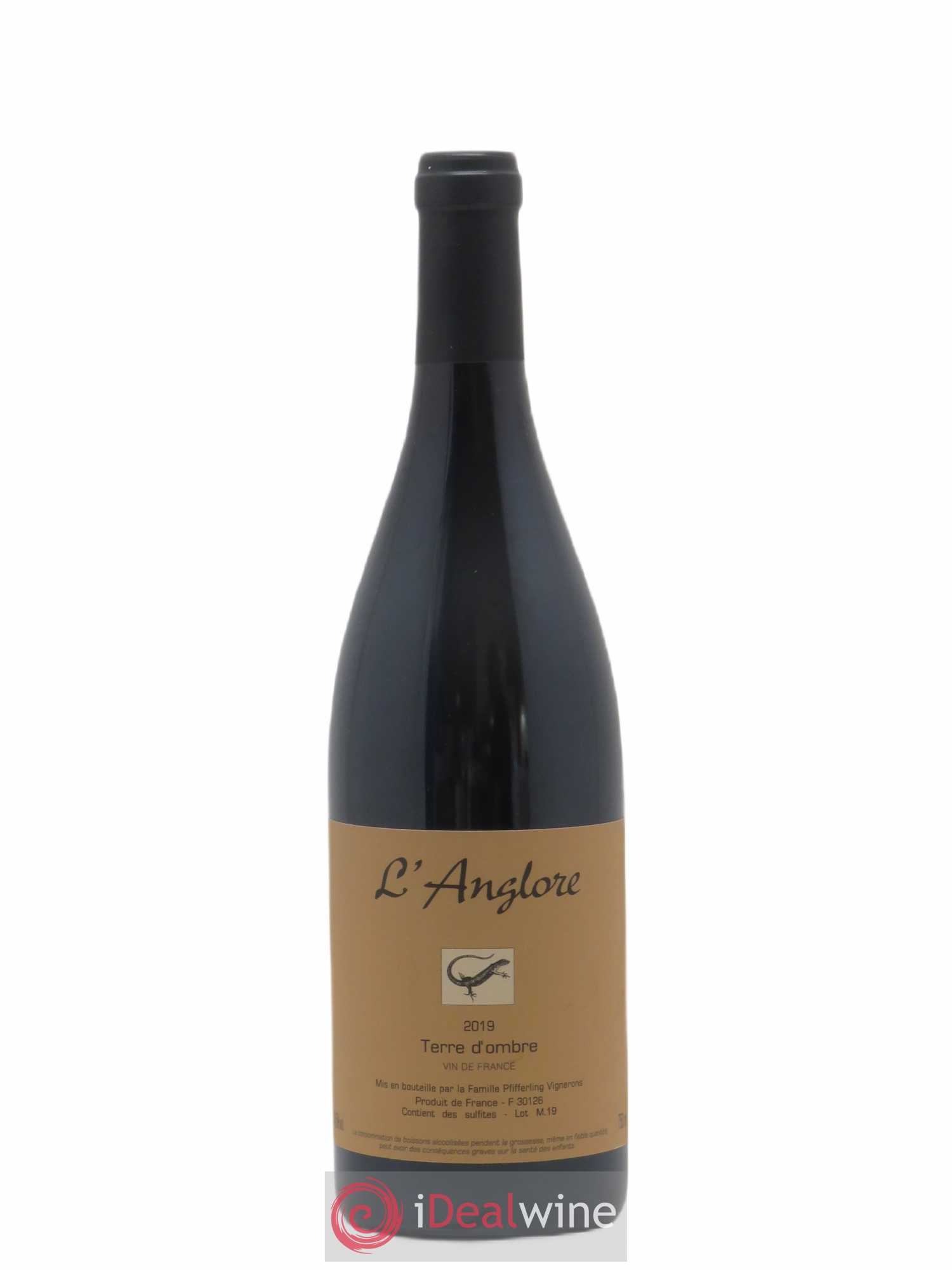Vin de France Terre d'Ombre L'Anglore 2019 - Lot de 1 bouteille - 0