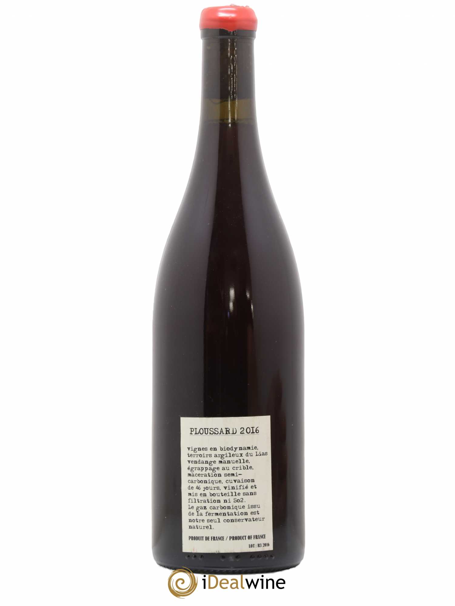 Arbois Ploussard Adeline Houillon & Renaud Bruyère 2016 - Lot de 1 bouteille - 1