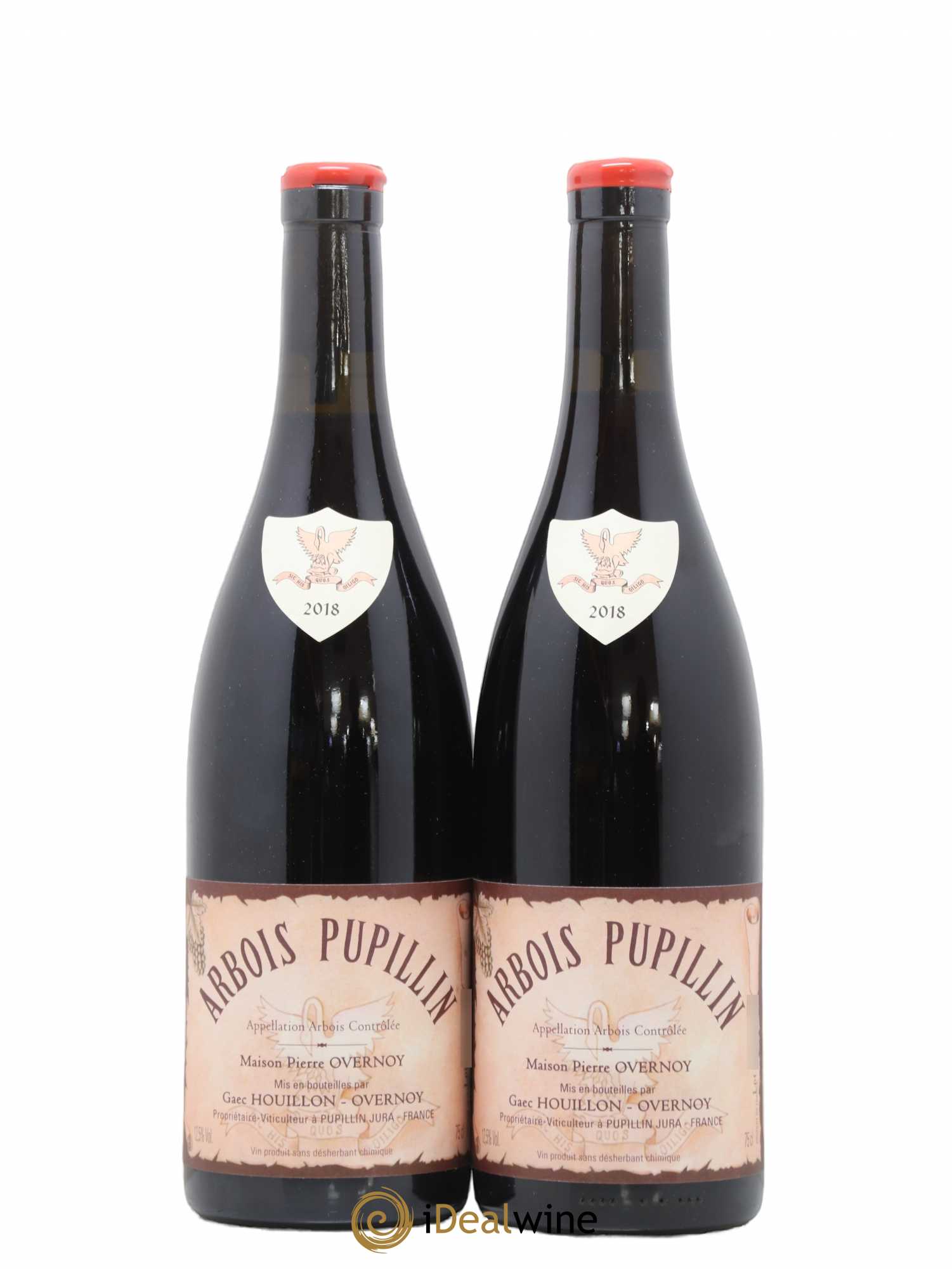 Arbois-Pupillin Poulsard (cire rouge) Overnoy-Houillon (Domaine) 2018 - Lot of 2 bottles - 0