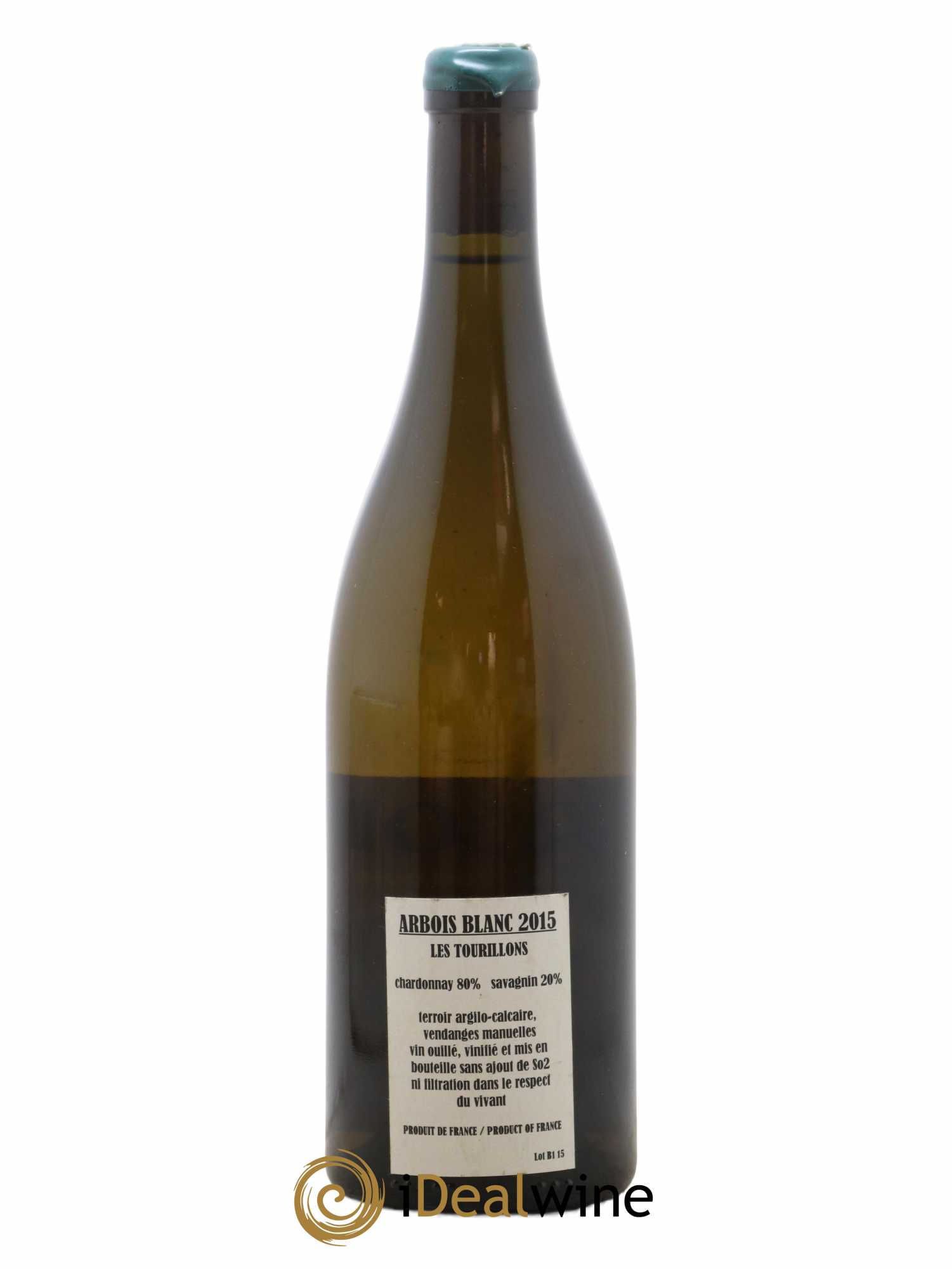 Arbois Chardonnay Savagnin Les Tourillons Adeline Houillon & Renaud Bruyère 2015 - Lot de 1 bouteille - 1