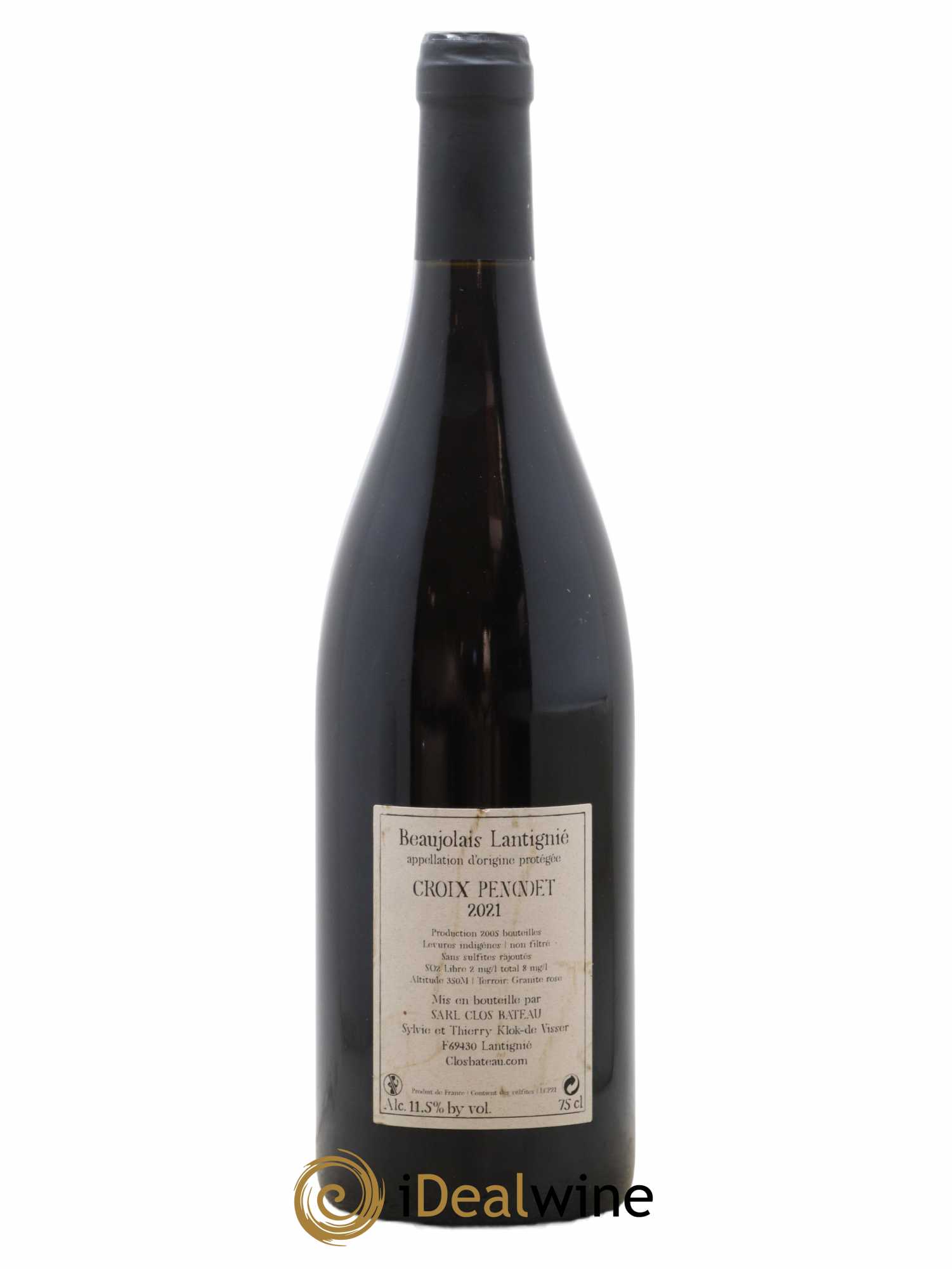 Beaujolais Lantignié Clos Bateau Croix Pennet 2021 - Lot de 1 bouteille - 1