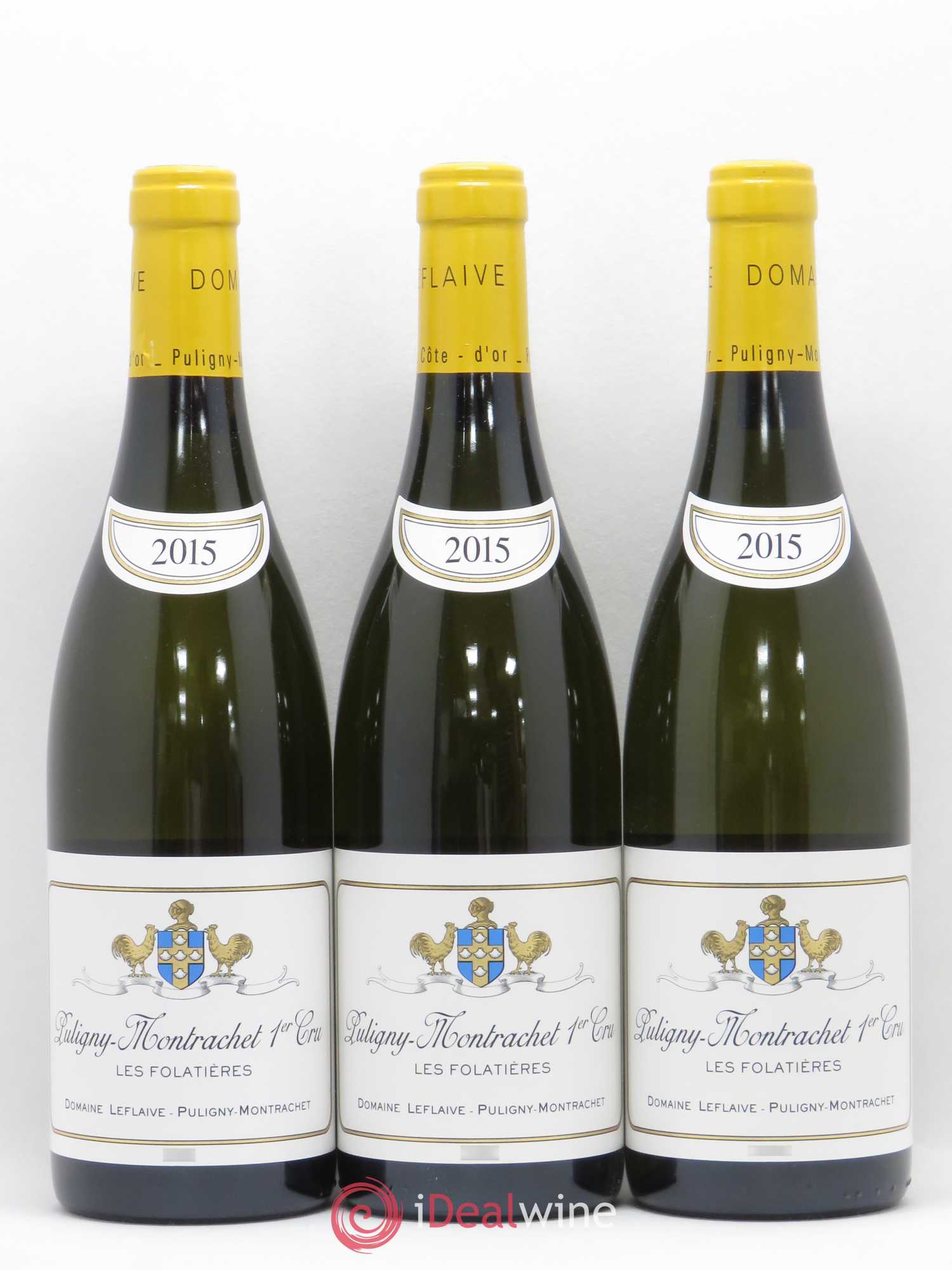 Puligny-Montrachet 1er Cru Les Folatières Leflaive (Domaine) 2015 - Lot de 3 bouteilles - 0
