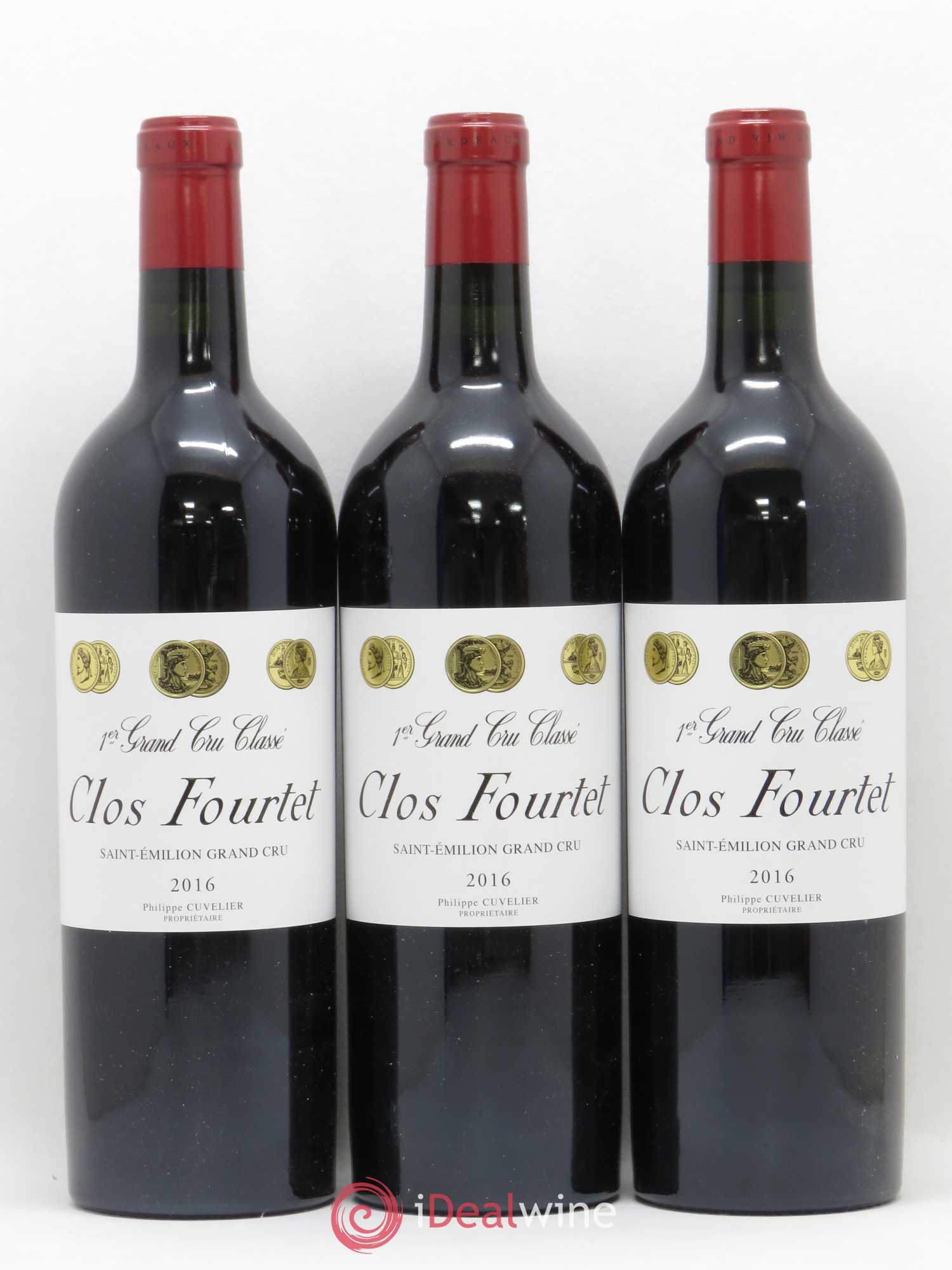 Clos Fourtet 1er Grand Cru Classé B 2016 - Lot de 3 bouteilles - 0