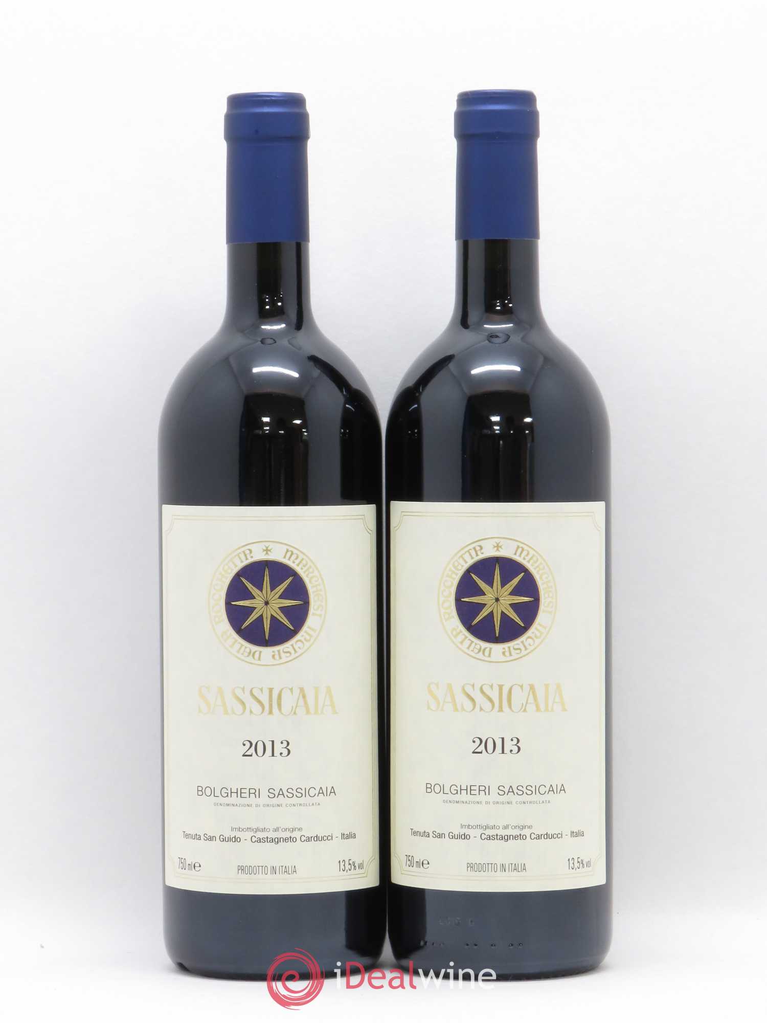 Bolgheri DOC Sassicaia Tenuta San Guido 2013 - Lot de 2 bouteilles - 0