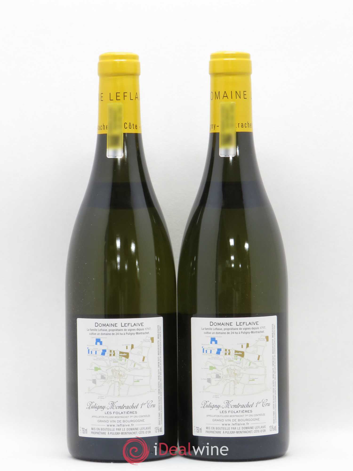 Puligny-Montrachet 1er Cru Les Folatières Leflaive (Domaine) 2015 - Lot de 2 bouteilles - 1