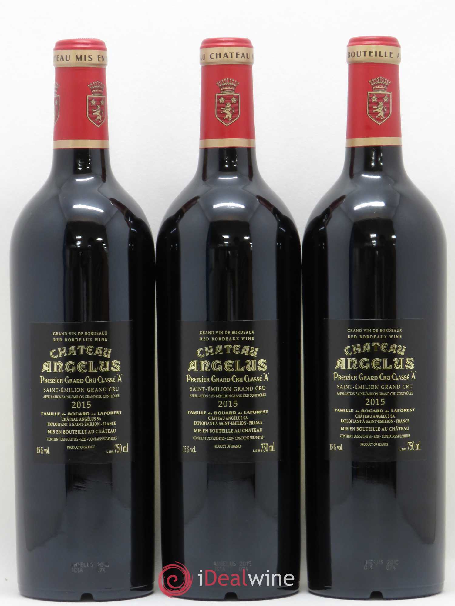 Château Angélus 1er Grand Cru Classé A 2015 - Lot de 12 bouteilles - 2