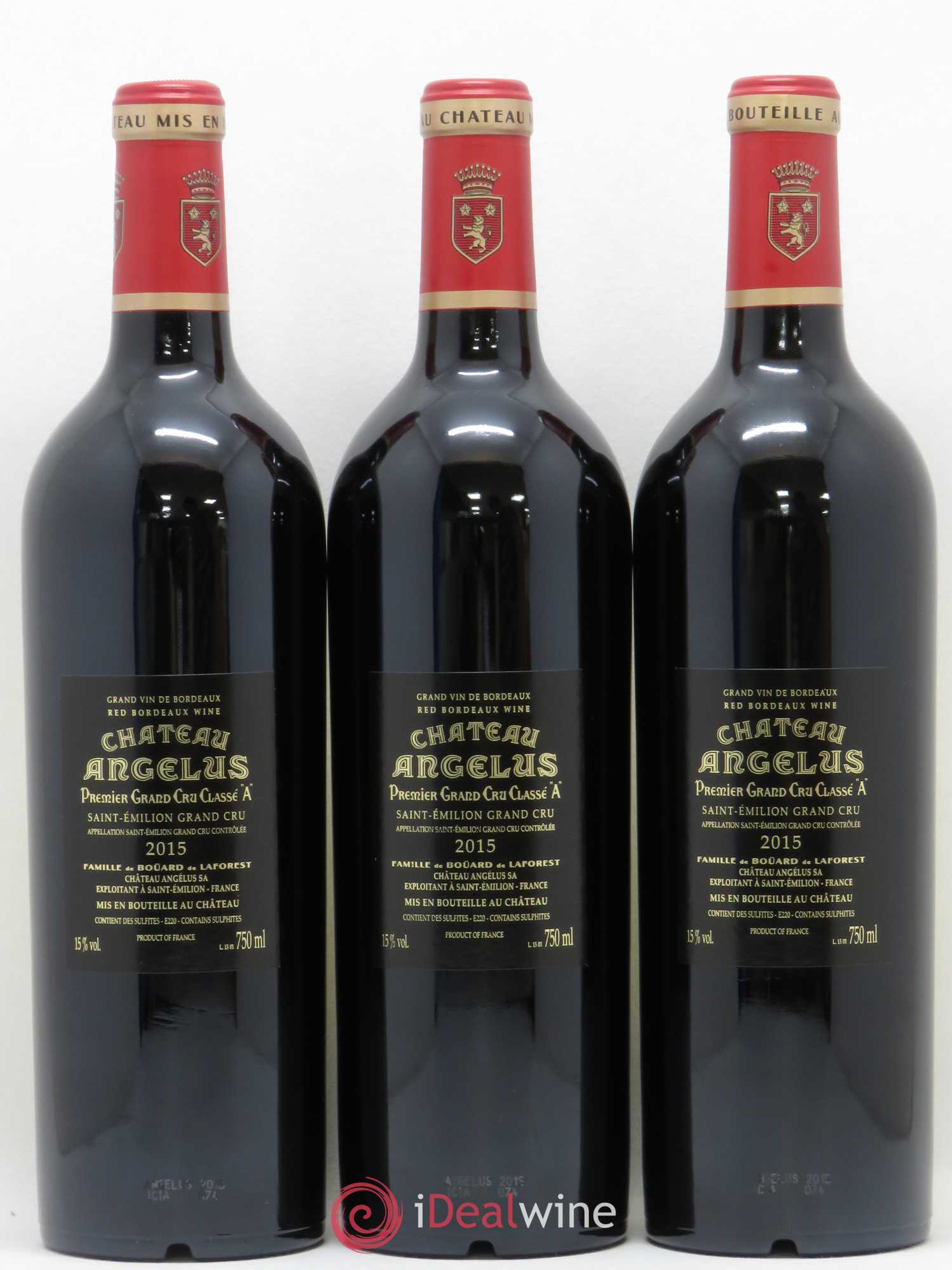 Château Angélus 1er Grand Cru Classé A 2015 - Lot de 12 bouteilles - 4