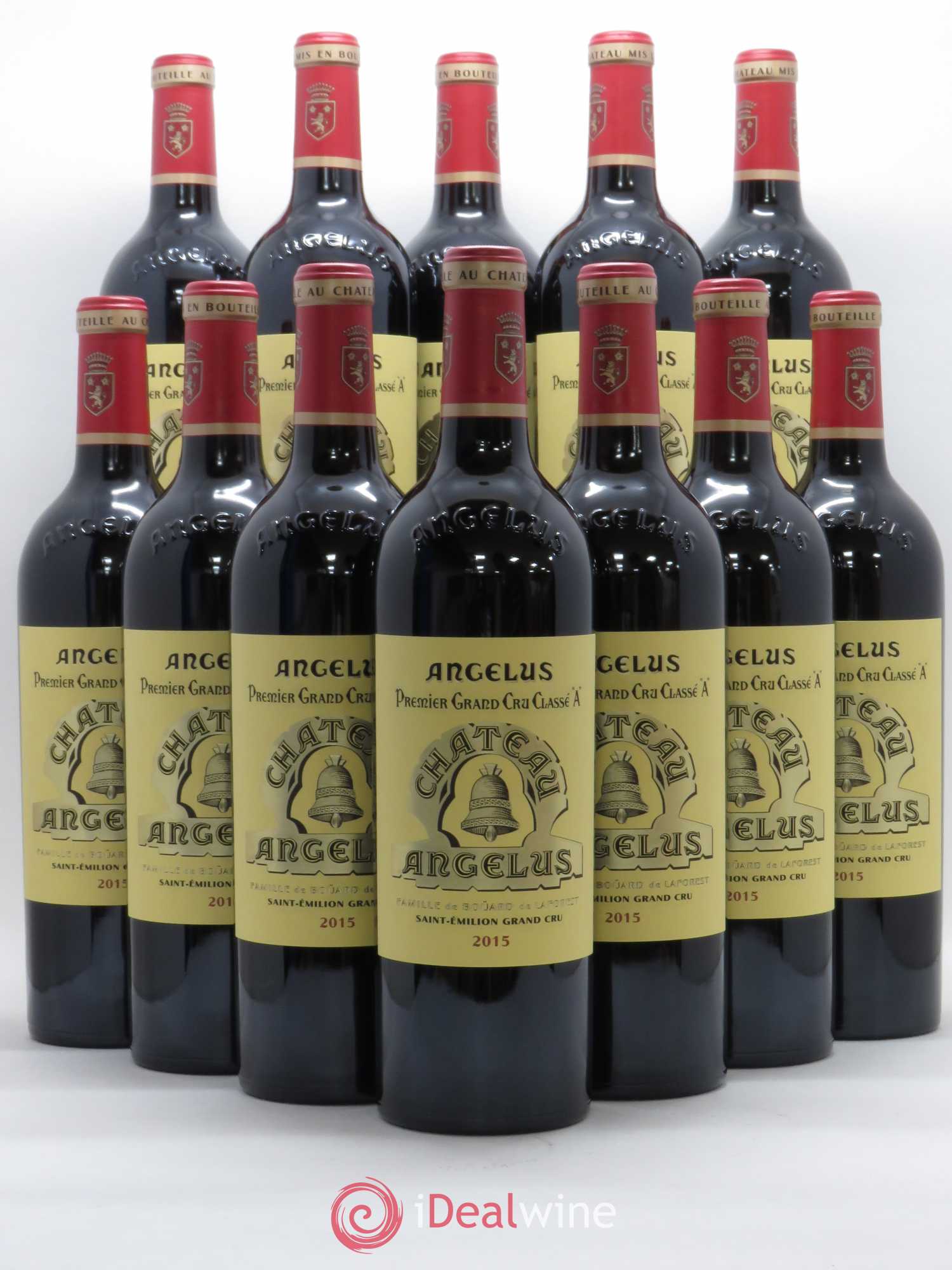 Château Angélus 1er Grand Cru Classé A 2015 - Lot de 12 bouteilles - 0