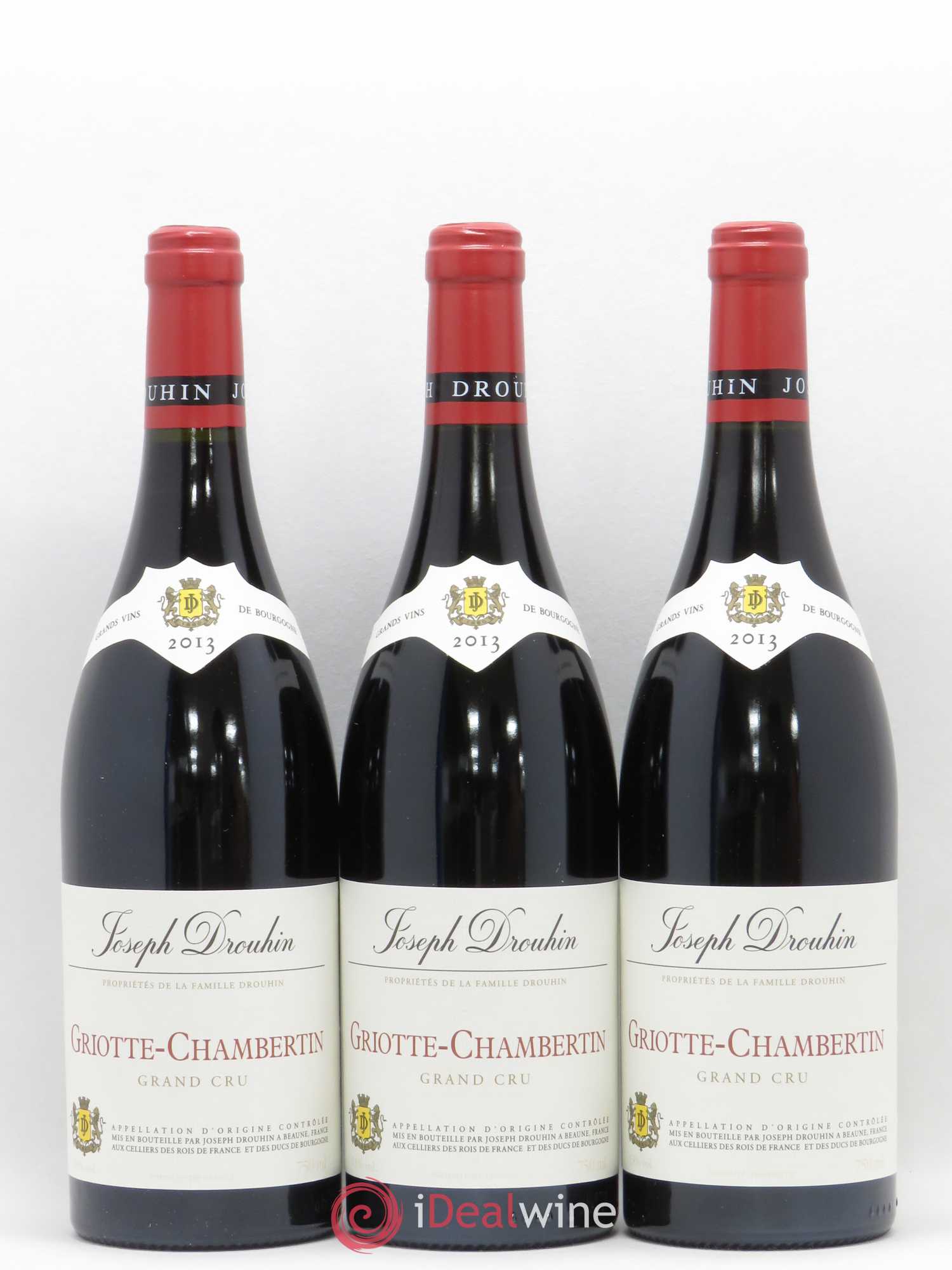 Griotte-Chambertin Grand Cru Joseph Drouhin 2013 - Lot de 3 bouteilles - 0