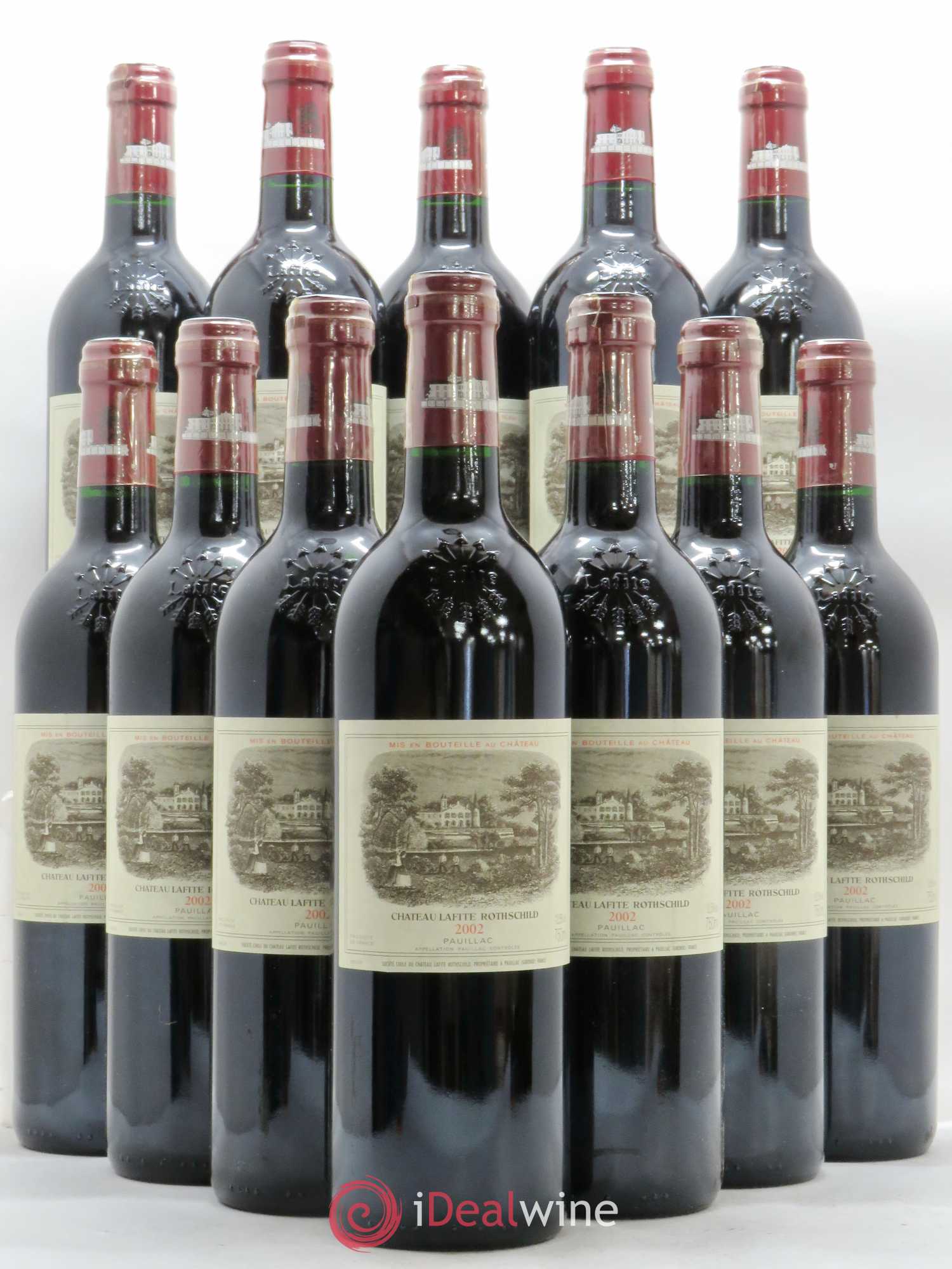 Château Lafite Rothschild 1er Grand Cru Classé 2002 - Lot de 12 bouteilles - 0