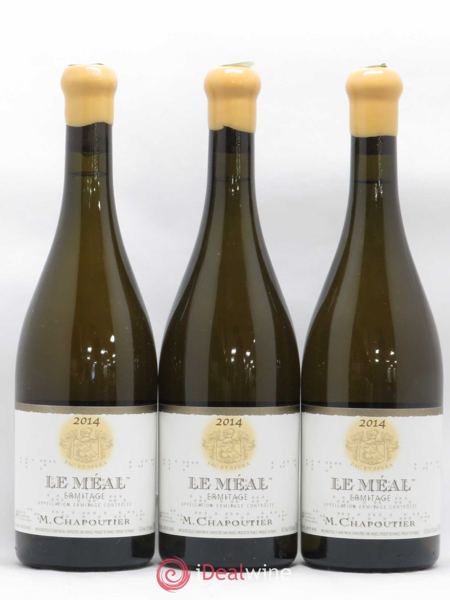 Hermitage Ermitage Le Méal Chapoutier 2014 - Lot de 3 bouteilles - 0