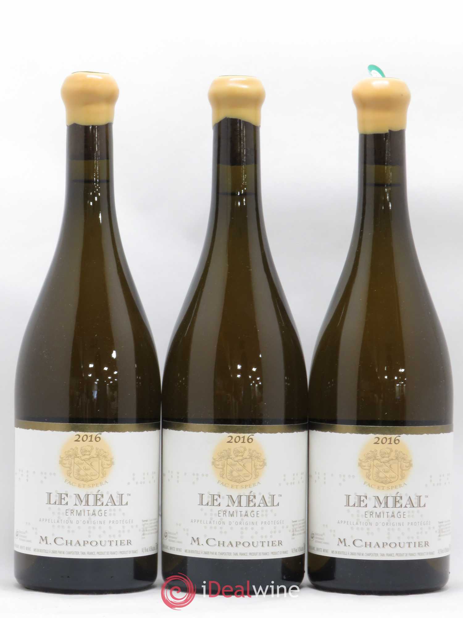 Hermitage Ermitage Le Méal Chapoutier 2016 - Lot de 3 bouteilles - 0
