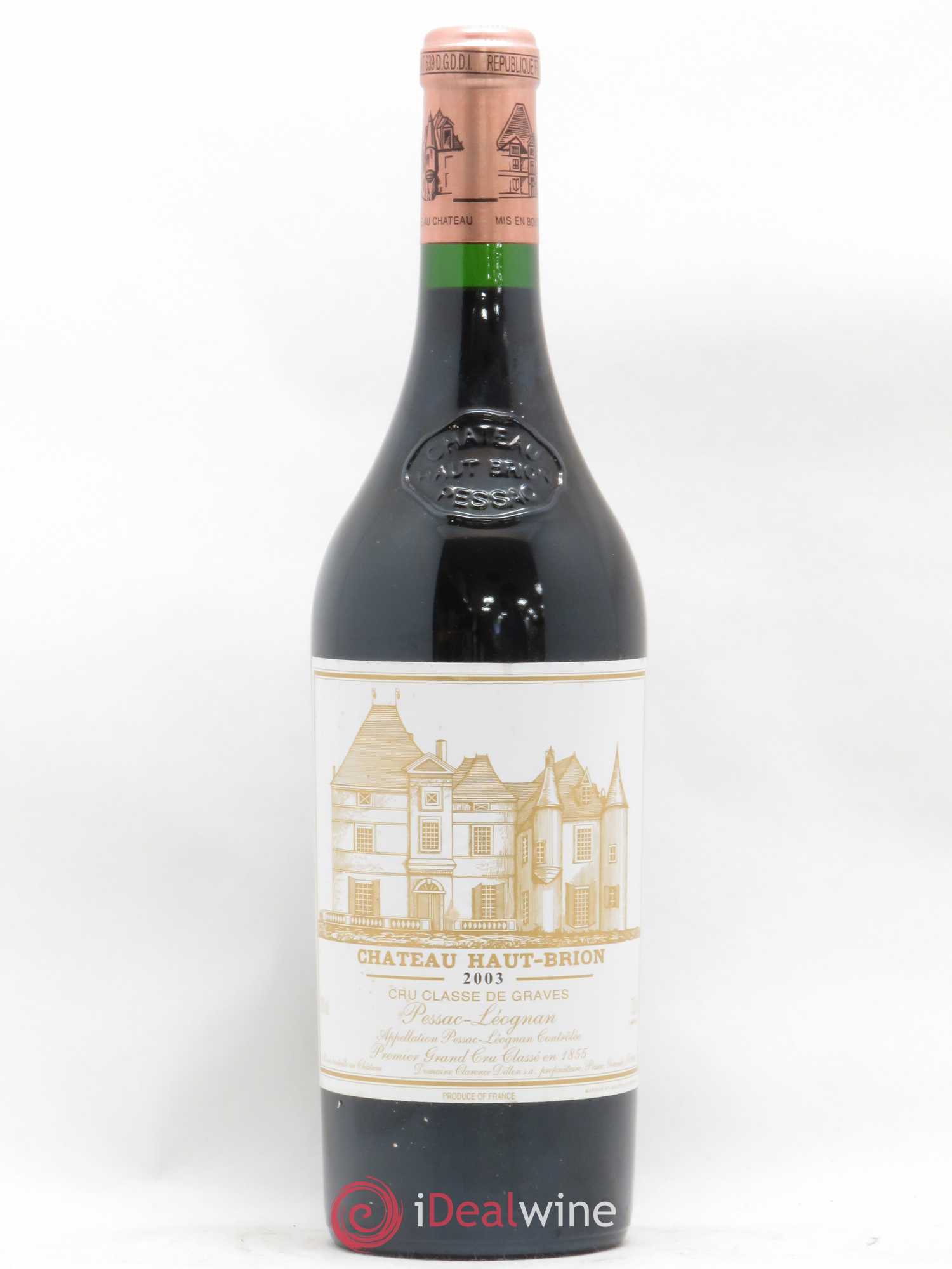 Château Haut Brion 1er Grand Cru Classé 2003 - Lot de 1 bouteille - 0