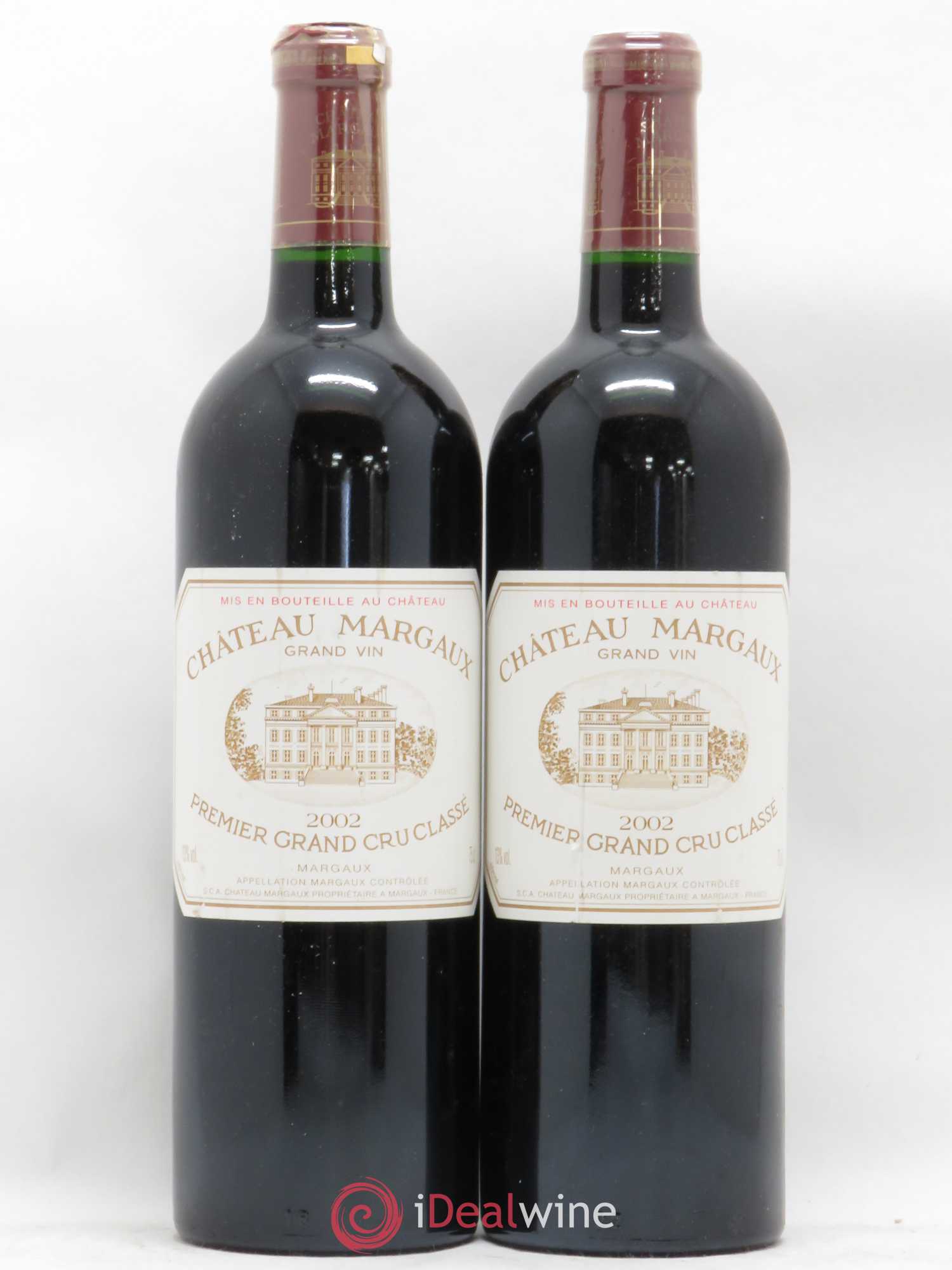 Château Margaux 1er Grand Cru Classé 2002 - Lot de 2 bouteilles - 0