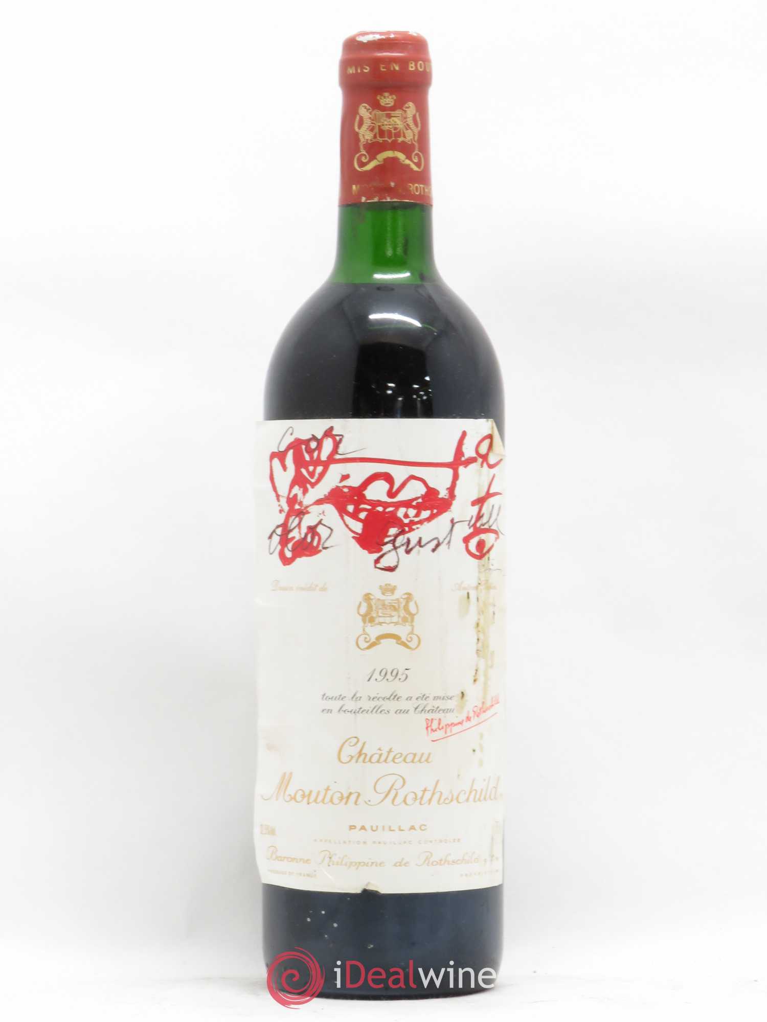 Château Mouton Rothschild 1er Grand Cru Classé 1995 - Lot de 1 bouteille - 0