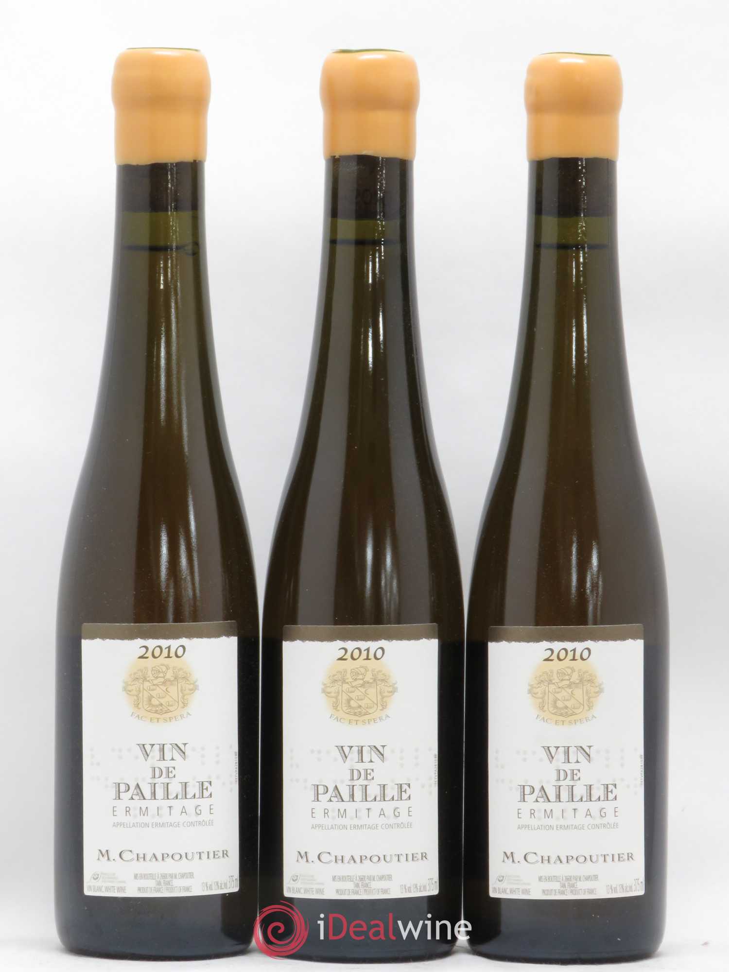 Hermitage Vin de Paille Chapoutier 2010 - Posten von 3 Demi-Flaschen - 0