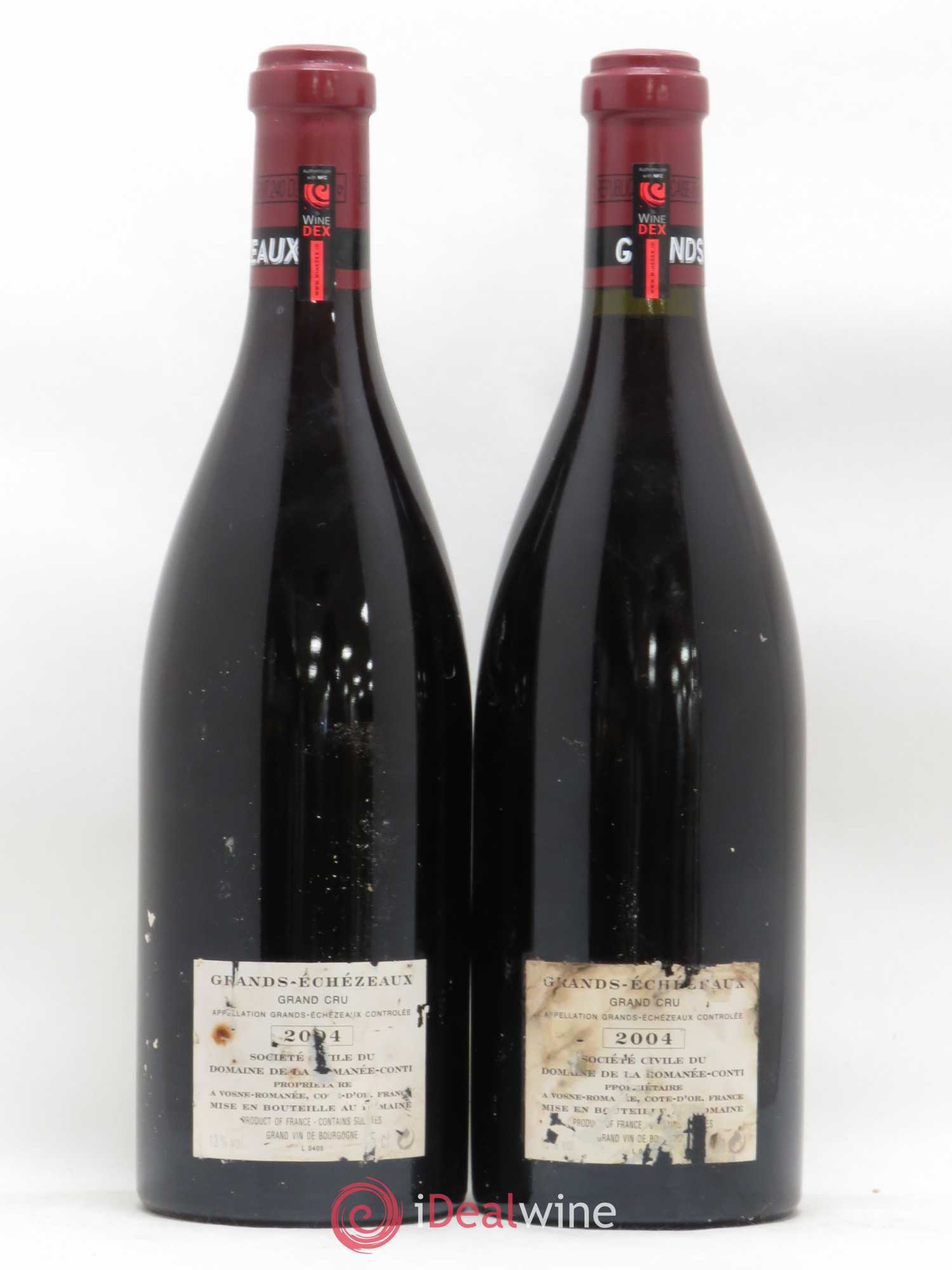 Grands-Echezeaux Grand Cru Domaine de la Romanée-Conti 2004 - Lot de 2 bouteilles - 1